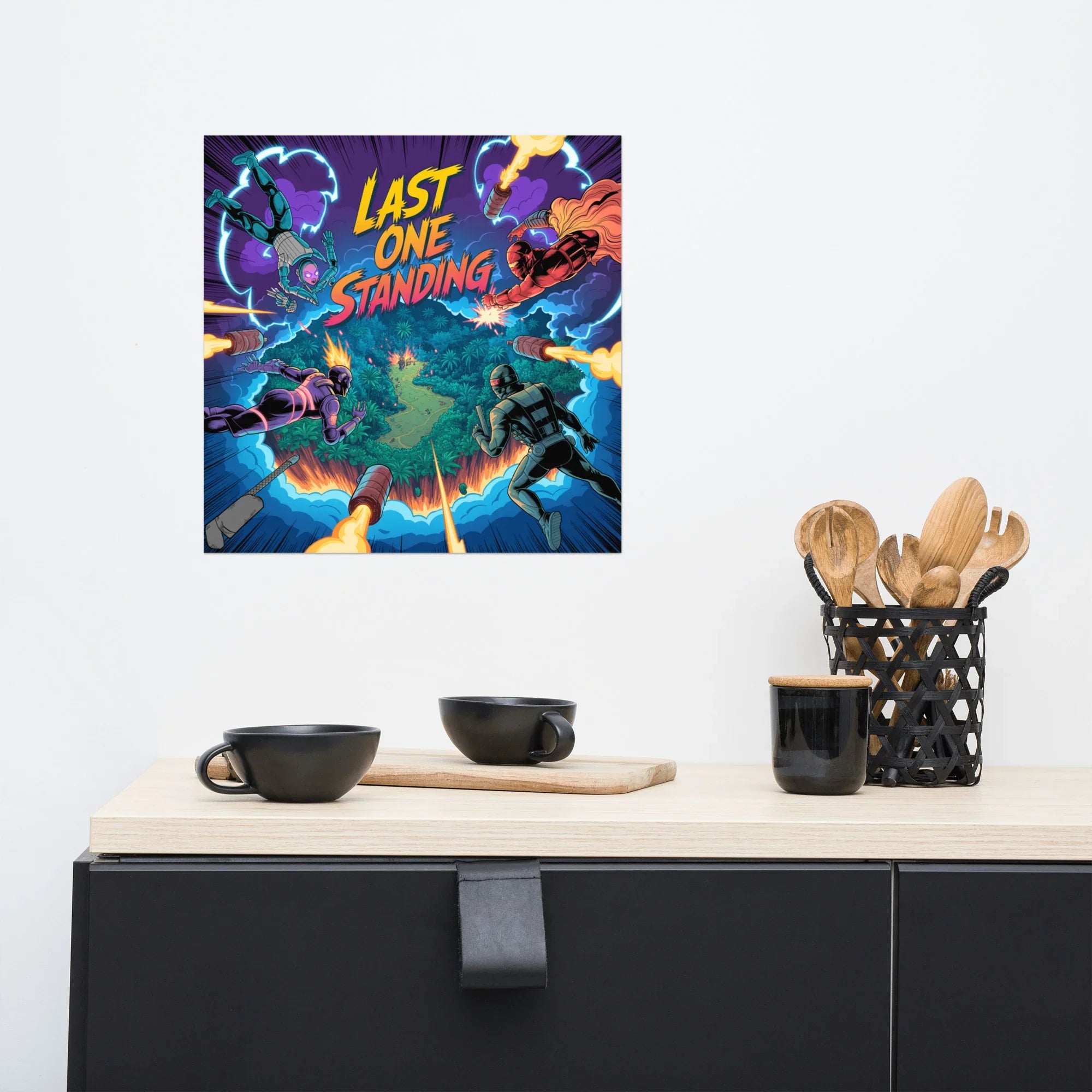 Last One Standing – Battle Royale Comic Action Gaming Poster - RaZits