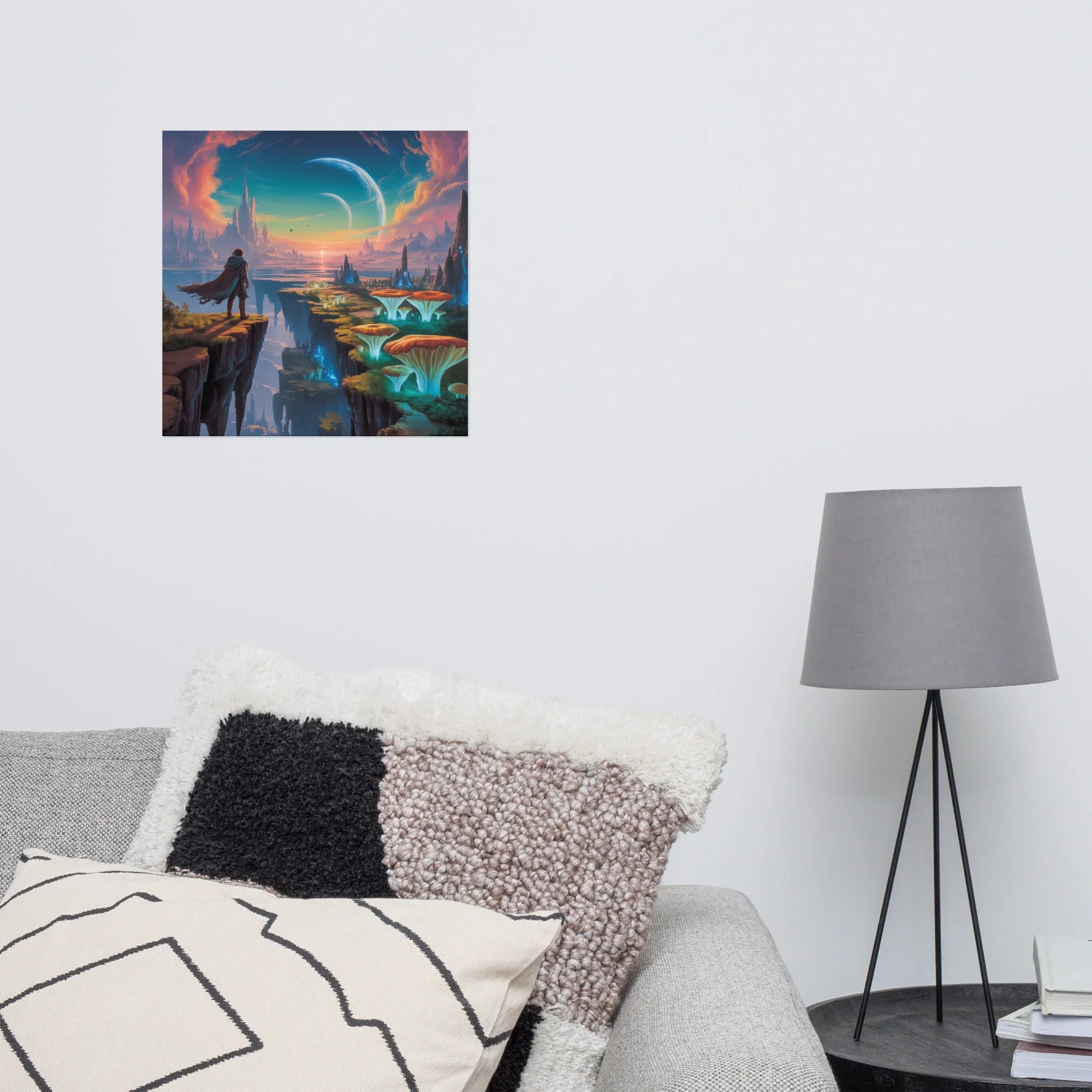 Echoes of Etherea – Fantasy Sci-Fi Adventure Gaming Wall Art - RaZits