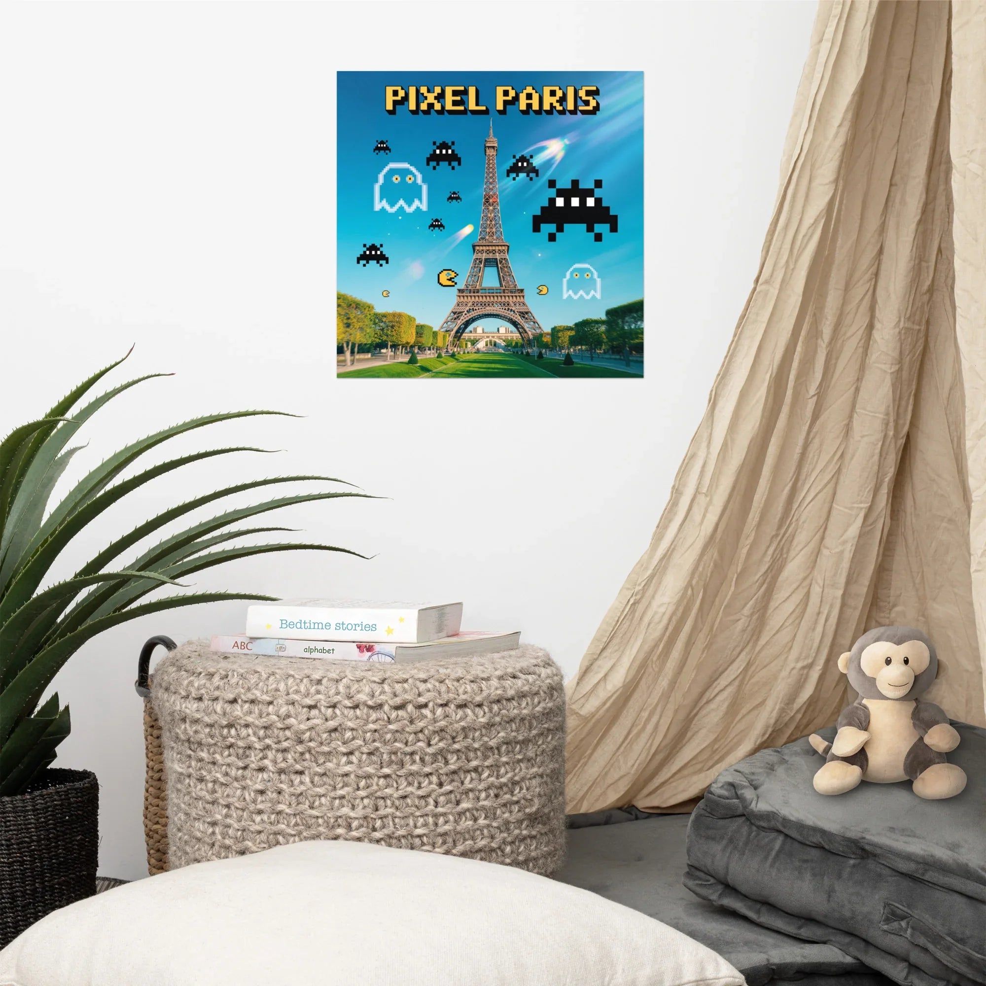 Pixel Paris – Retro Gaming City Art - RaZits