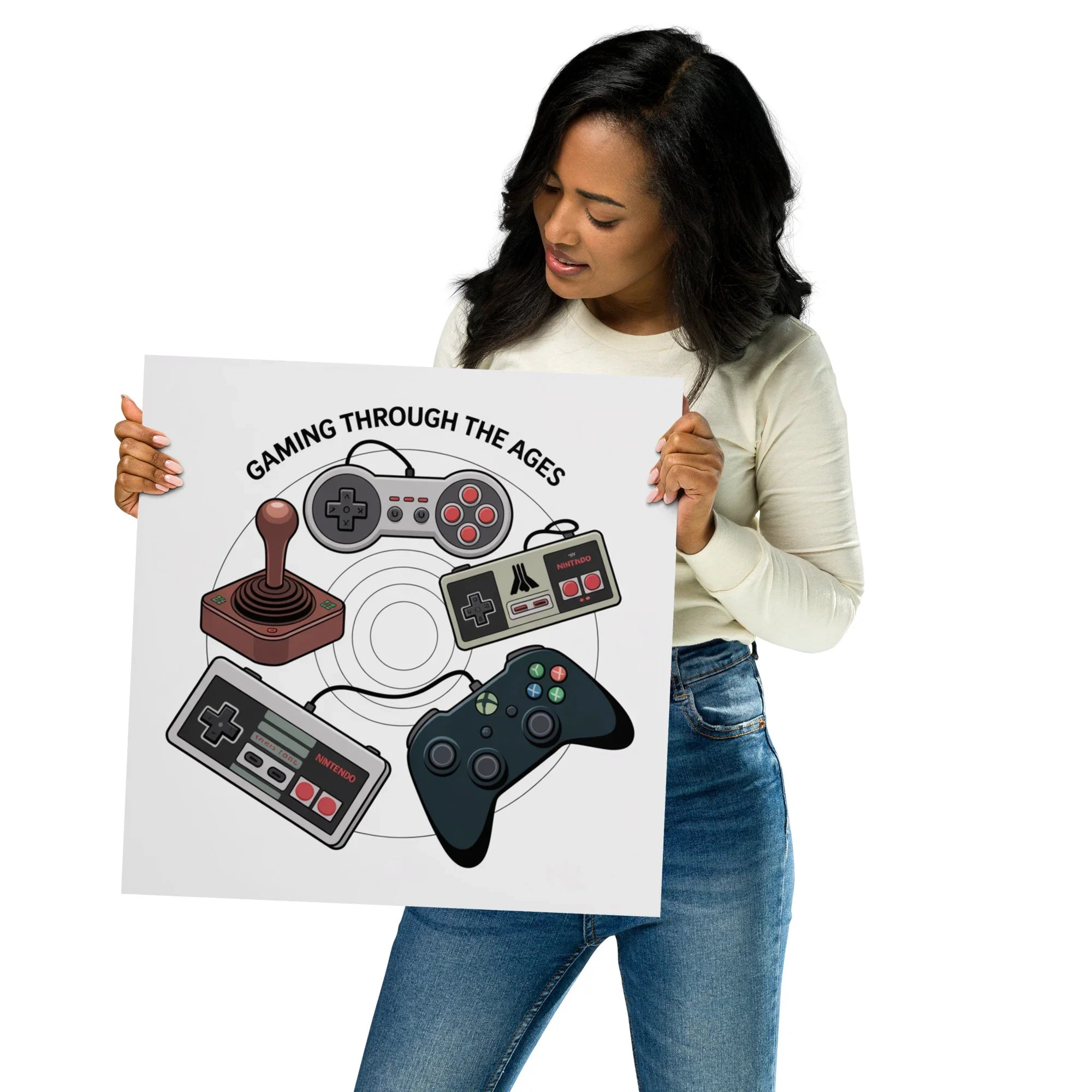 Gaming Through the Ages – Epic Gamer Room Decor Wall Art - RaZits