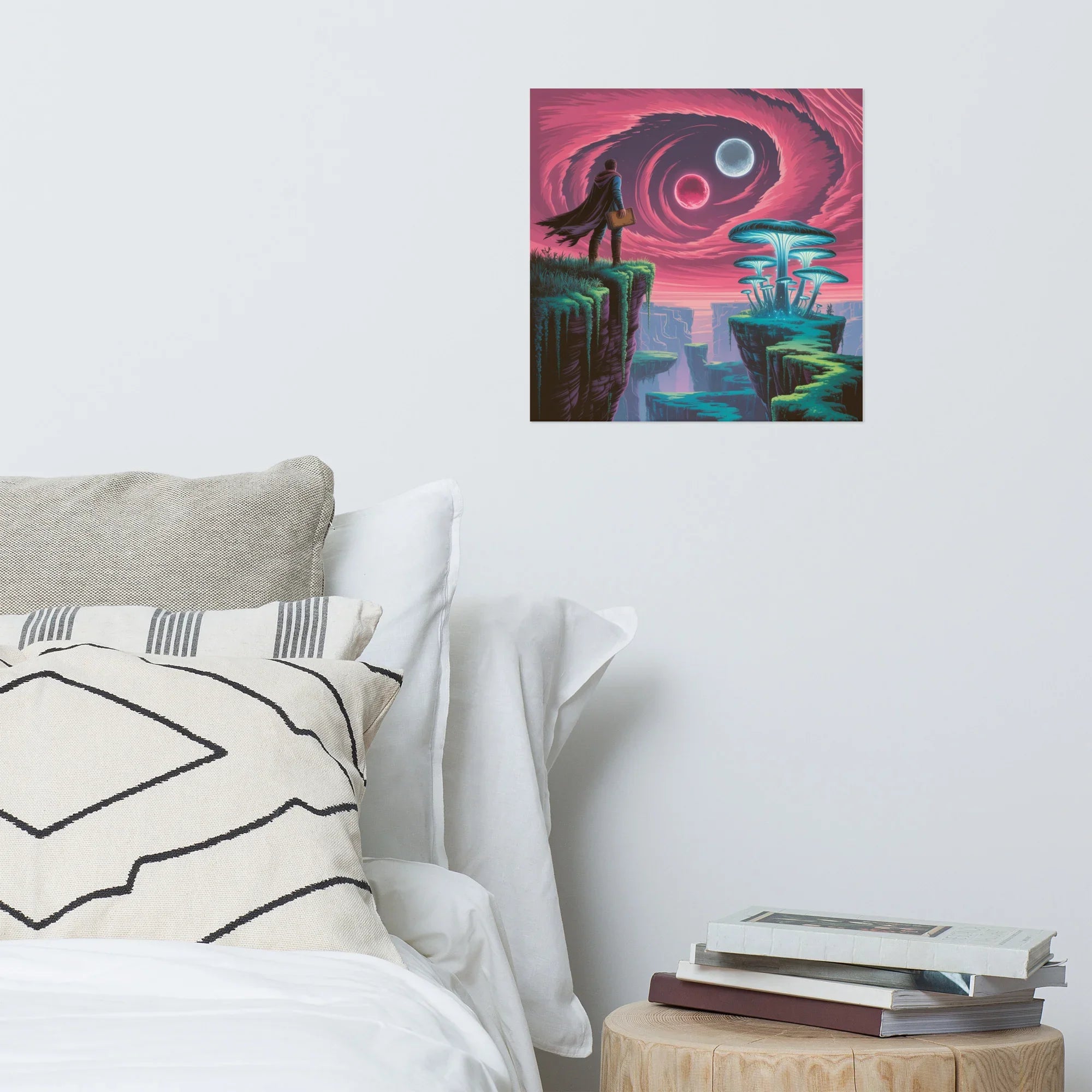 Celestial Explorer Fantasy Landscape Poster - RaZits