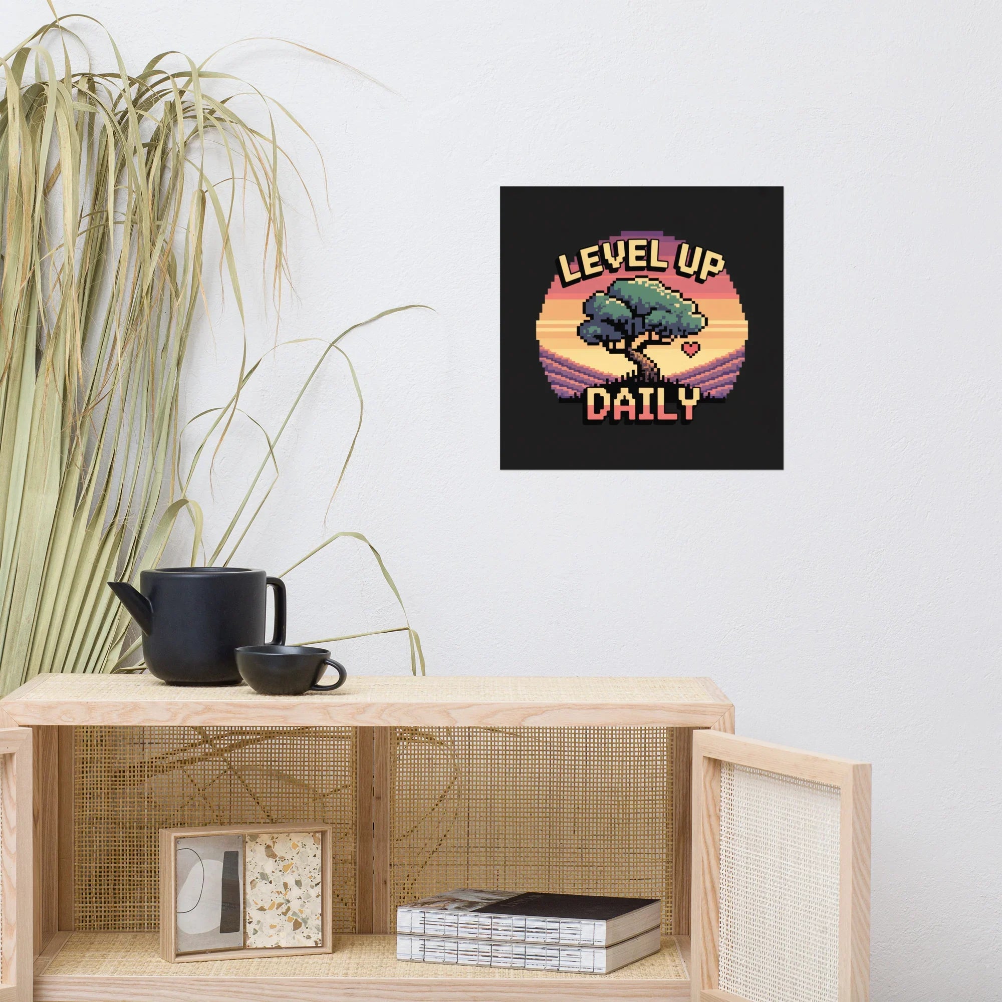 Level Up Daily – Motivational Pixel Art for Retro Gamers - RaZits