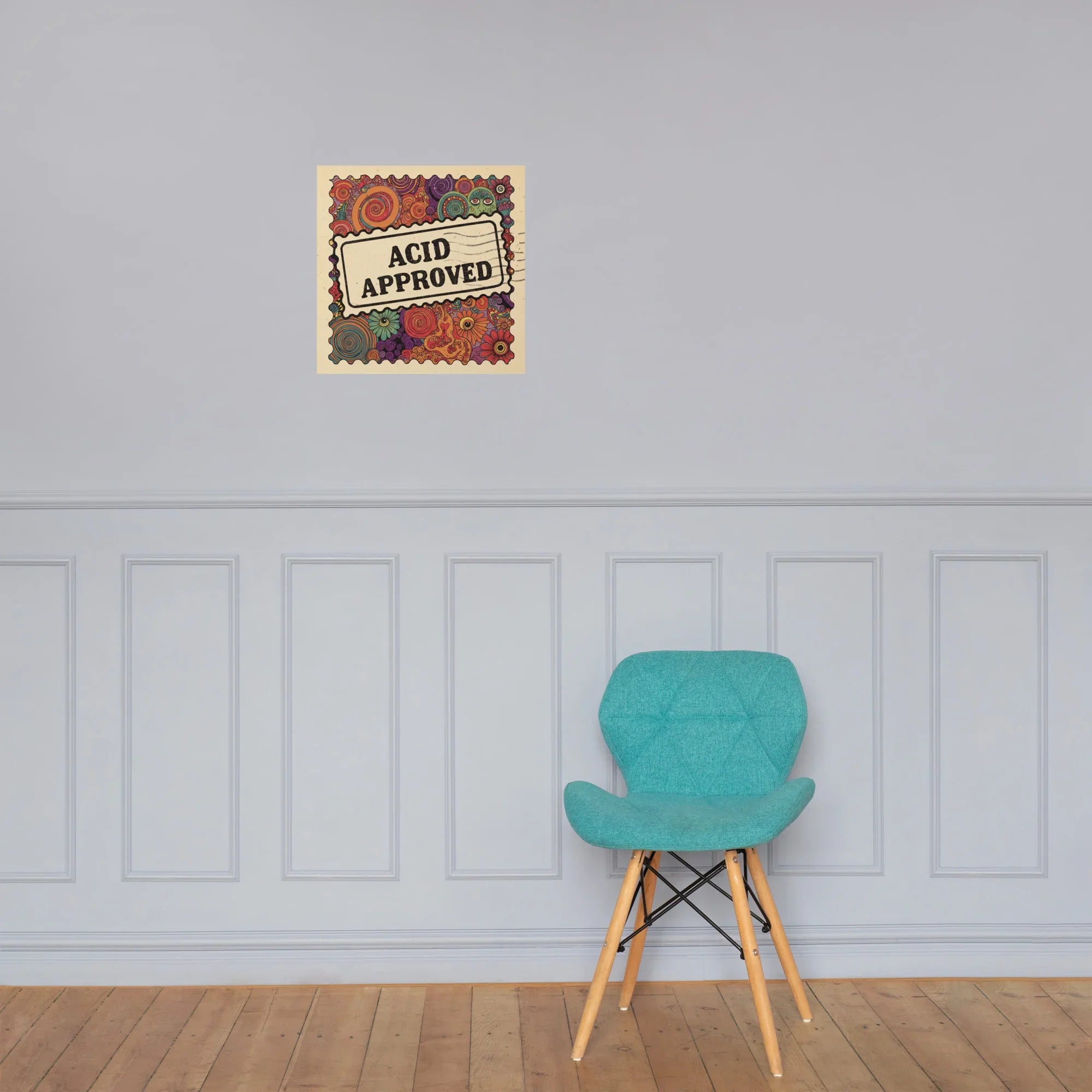 Acid Approved Poster – Psychedelic Trippy Art - RaZits