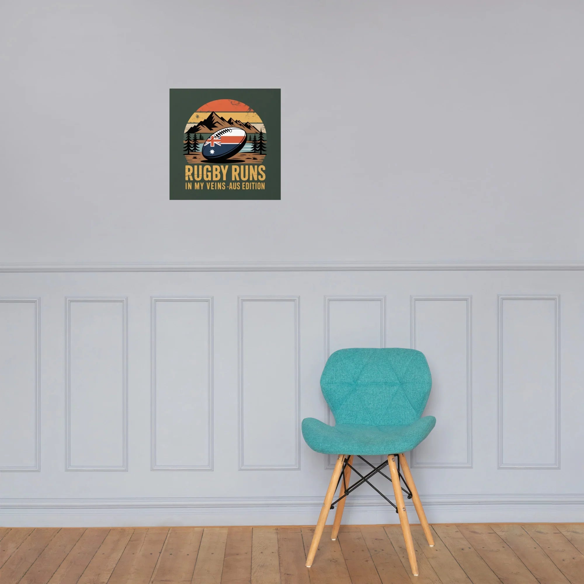 Australia Rugby Poster – Vintage Flag Sports Art - RaZits