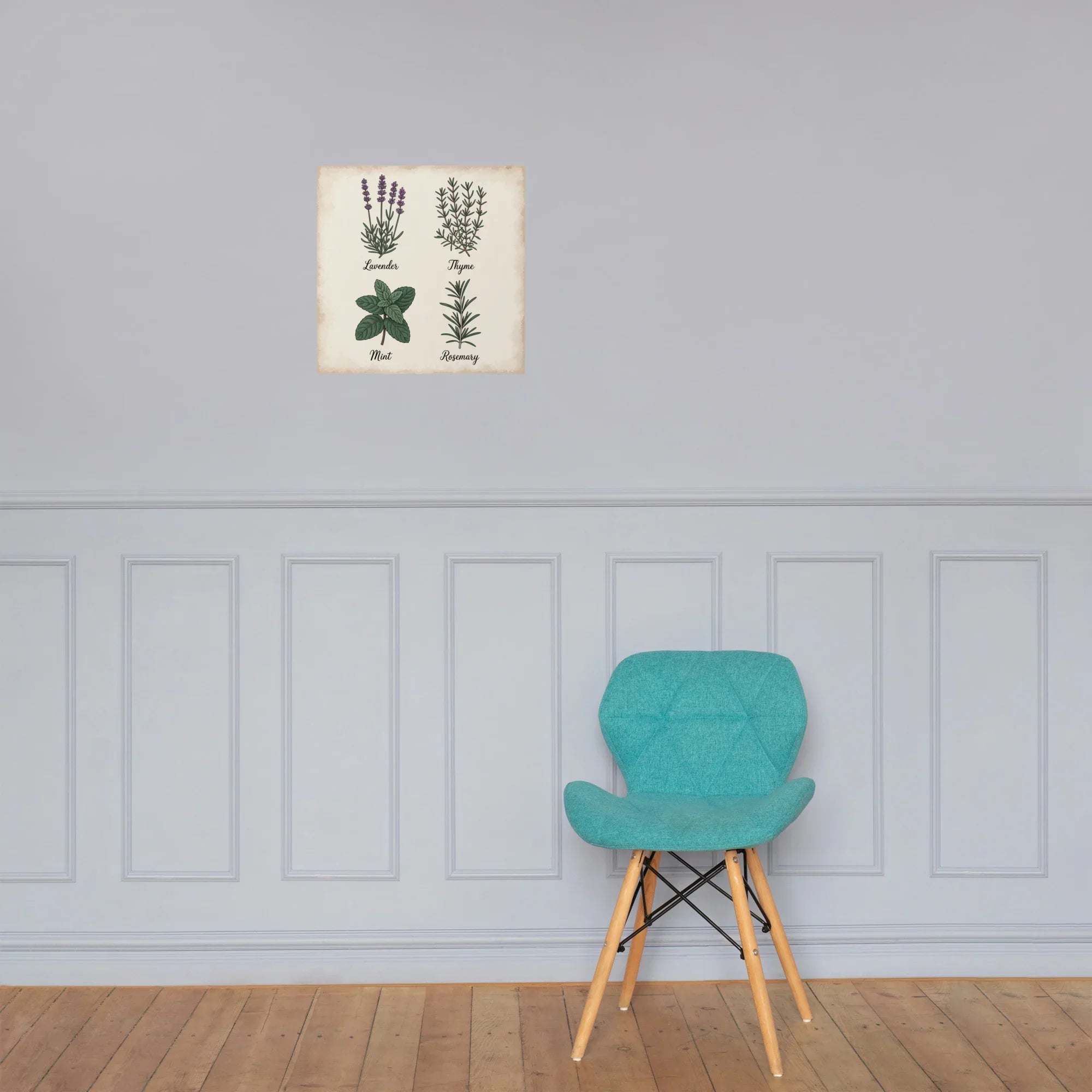 Herb Chart Poster – Vintage Botanical Wall Print - RaZits