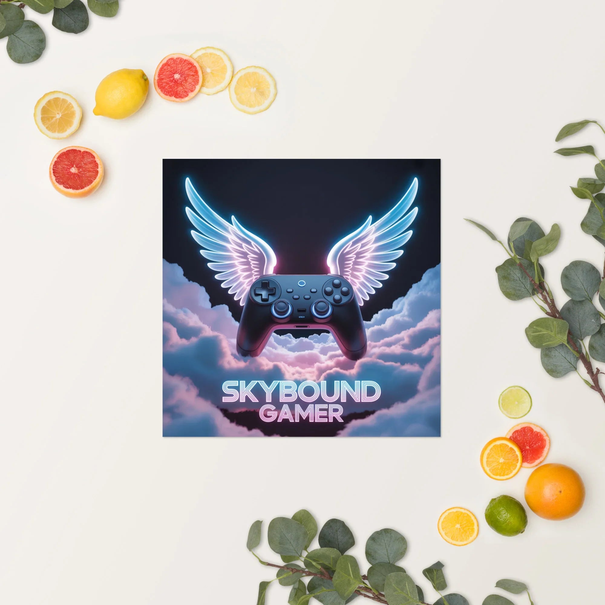 Skybound Gamer Poster – Gaming Wall Art for Gamers - RaZits