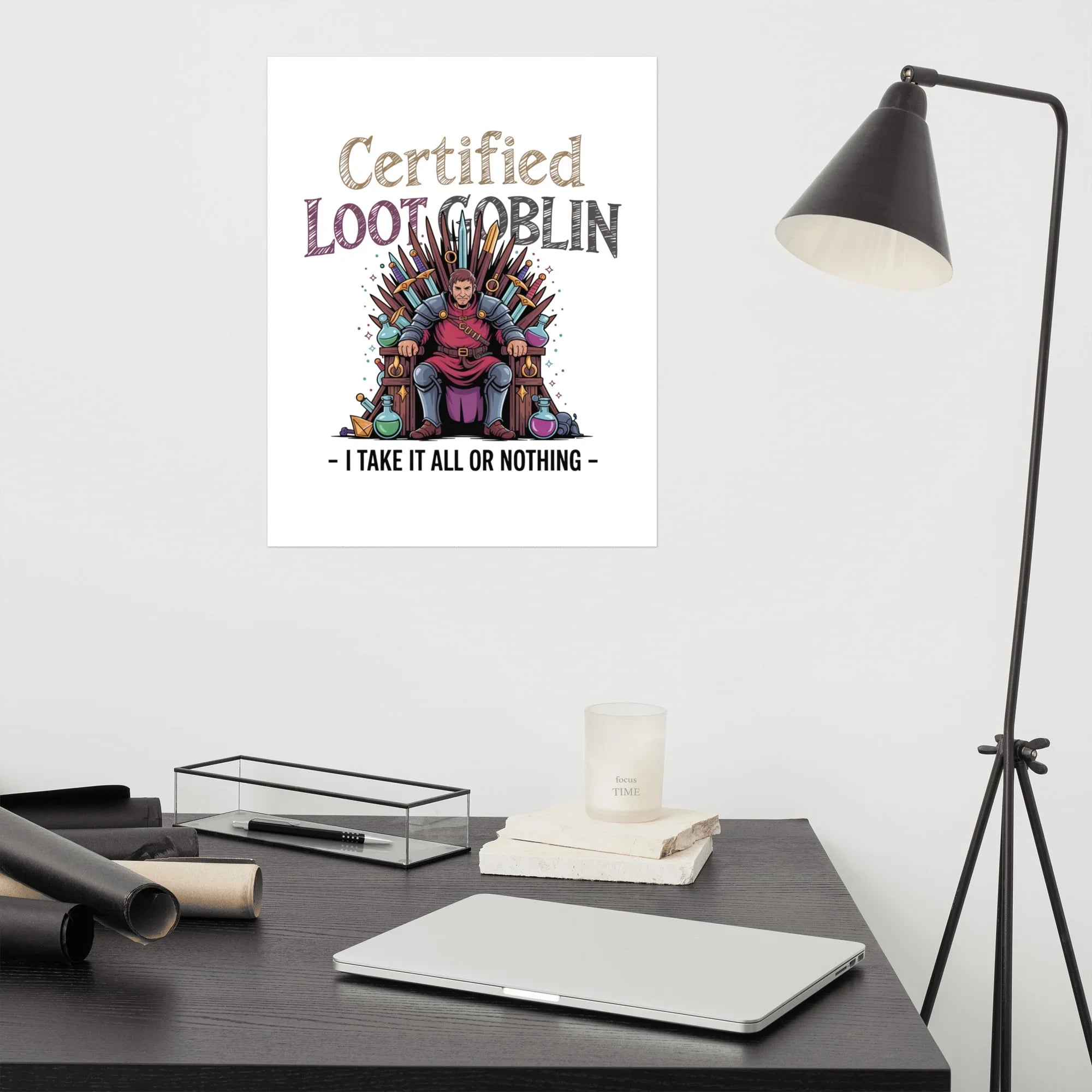 Certified Loot Goblin Poster – Funny RPG Gamer Art - RaZits