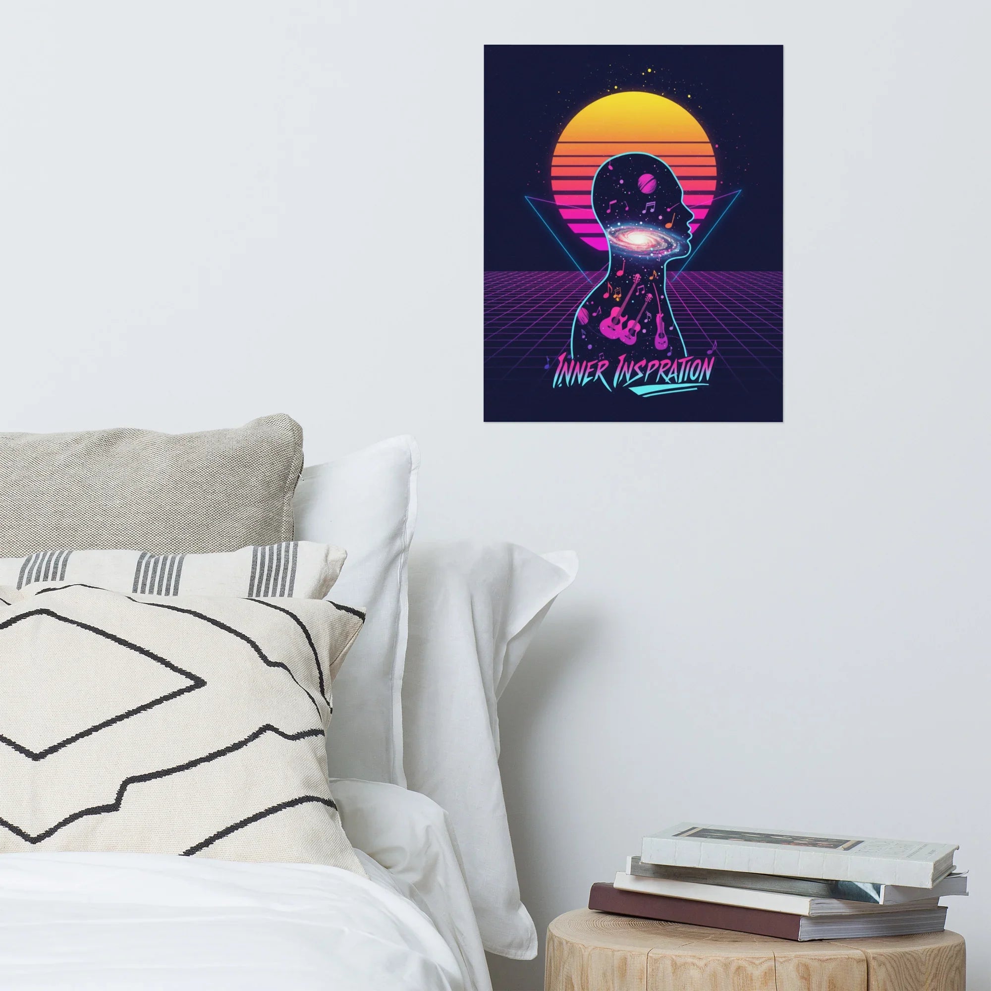 Inner Inspiration Poster – Cosmic Retro Music Mind Art - RaZits