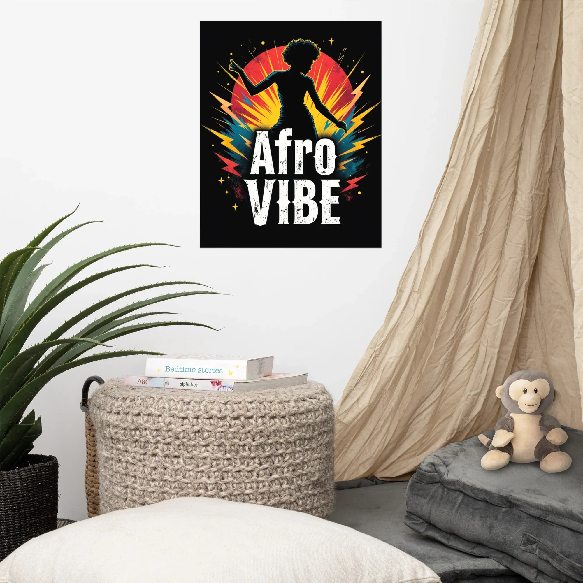 Afro Vibe Poster – Bold Dance & Music Energy - RaZits