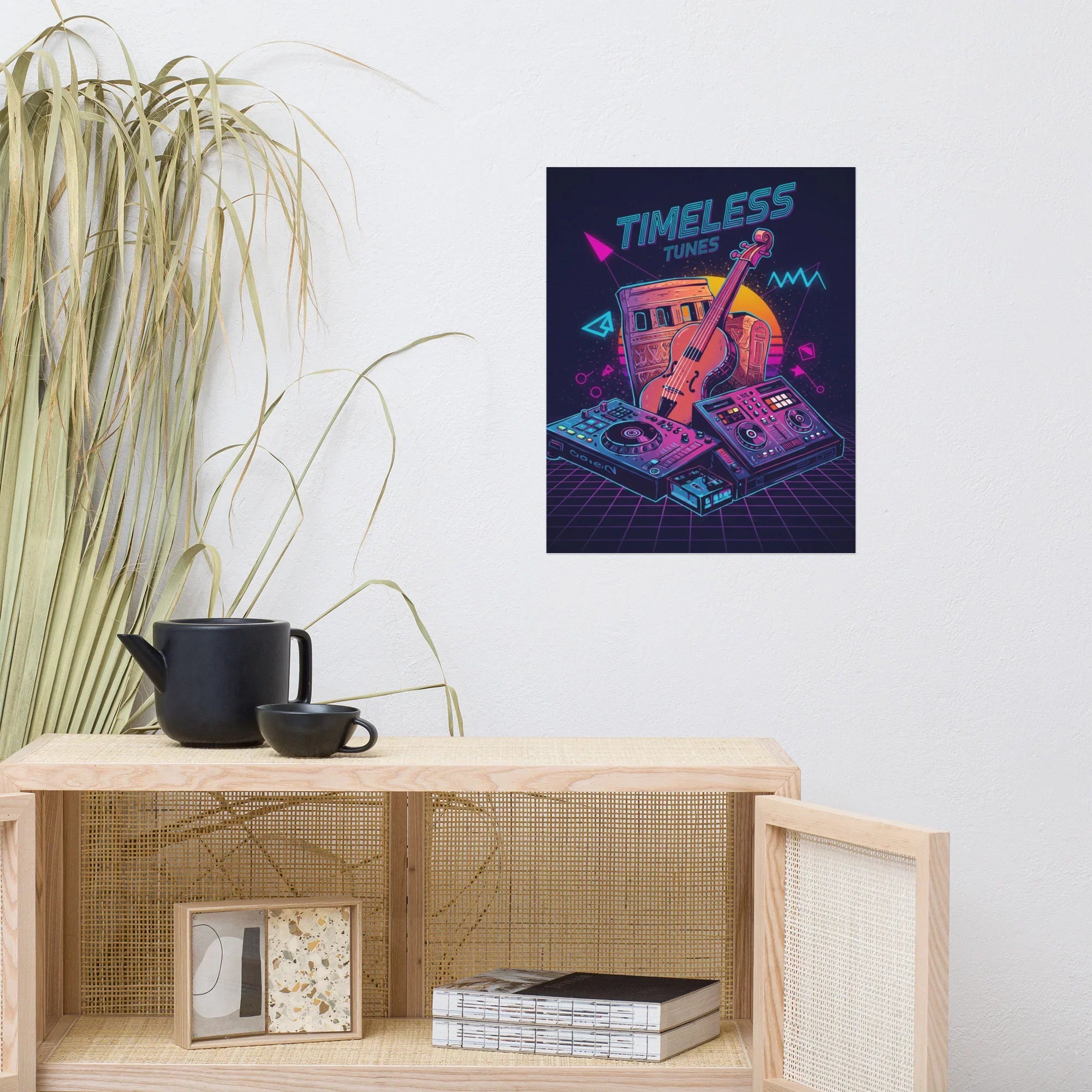 Timeless Tunes Poster – Vintage Meets Future Vibes - RaZits