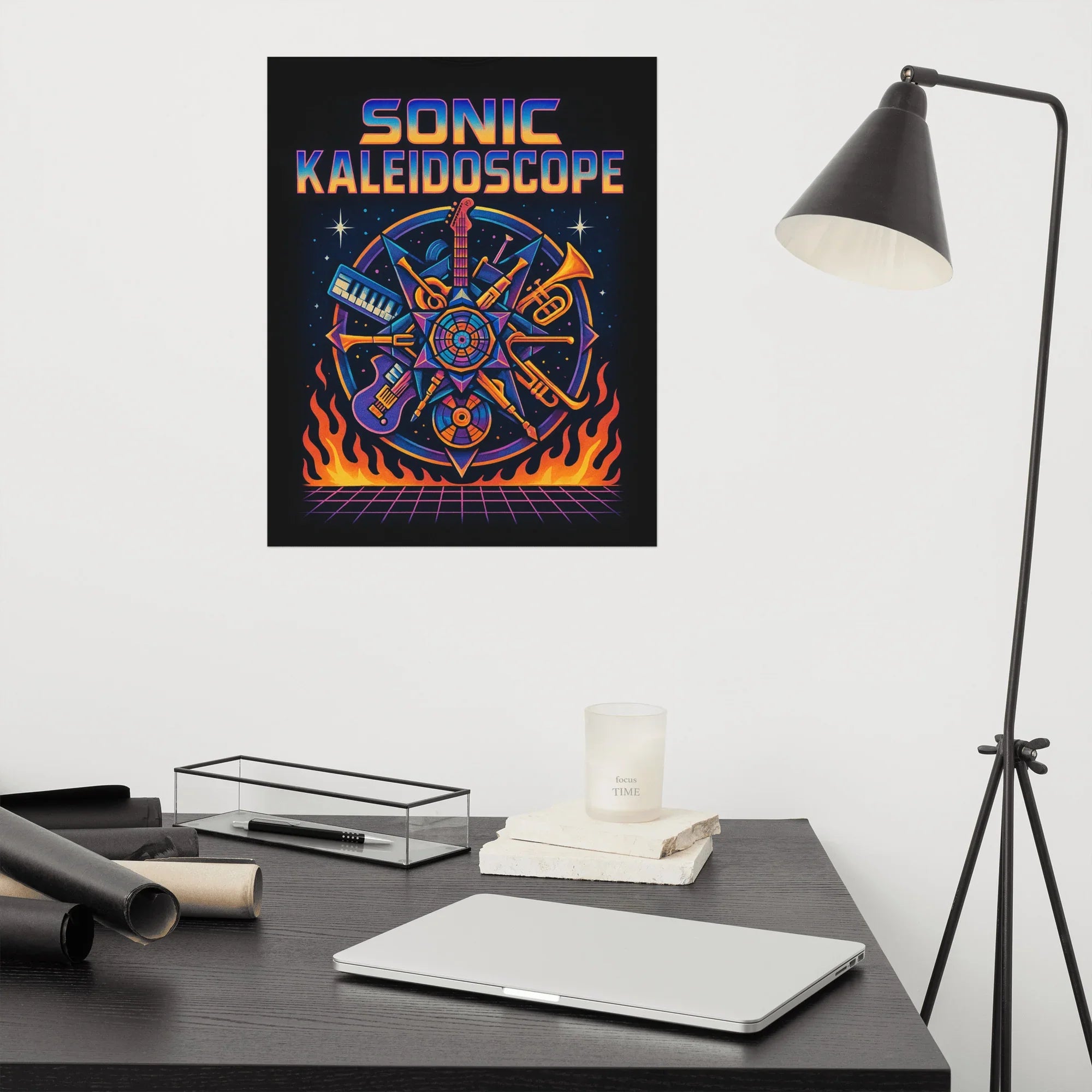 Sonic Kaleidoscope Poster – Psychedelic Music Art - RaZits