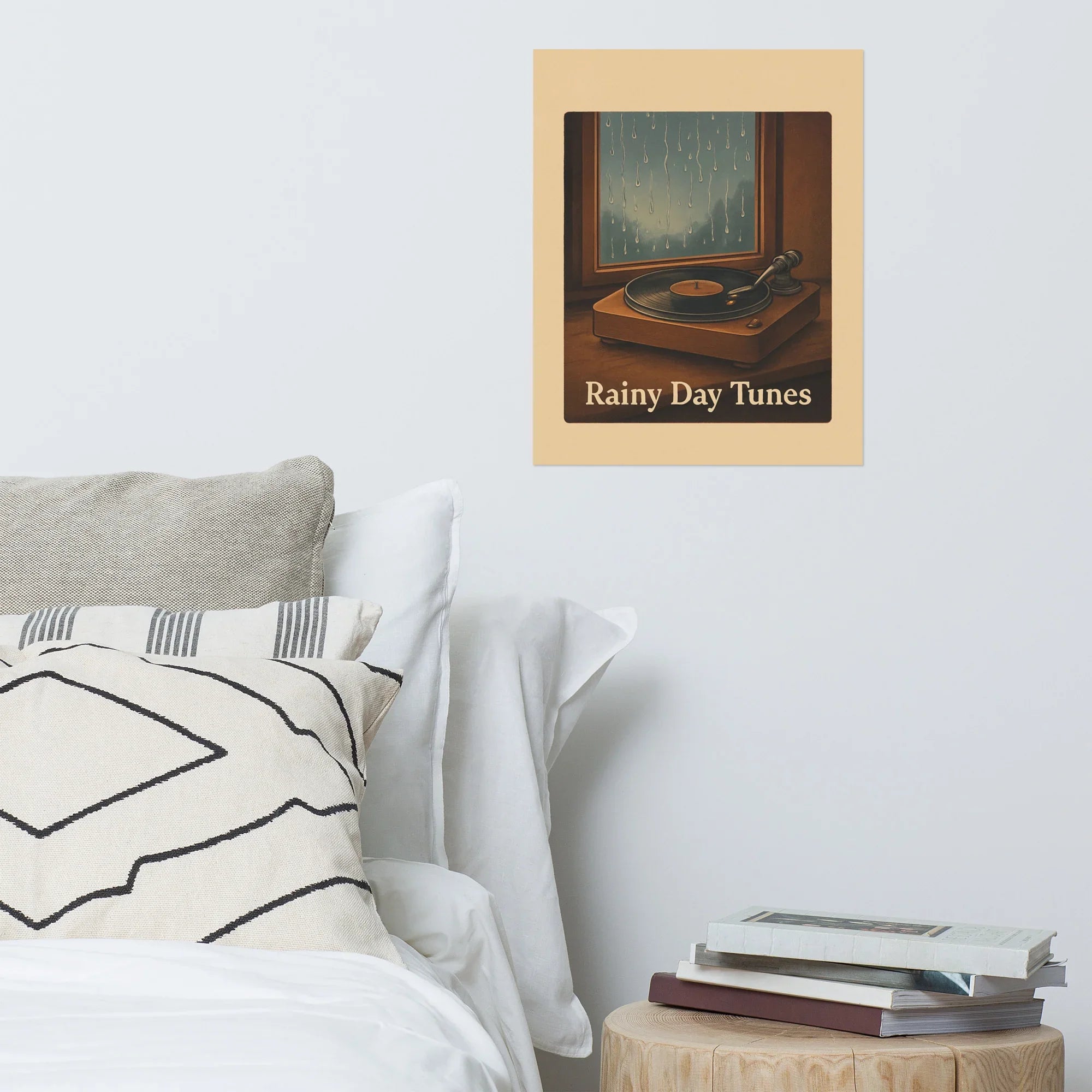 Rainy Day Tunes Poster – Chill Vinyl Vibes - RaZits
