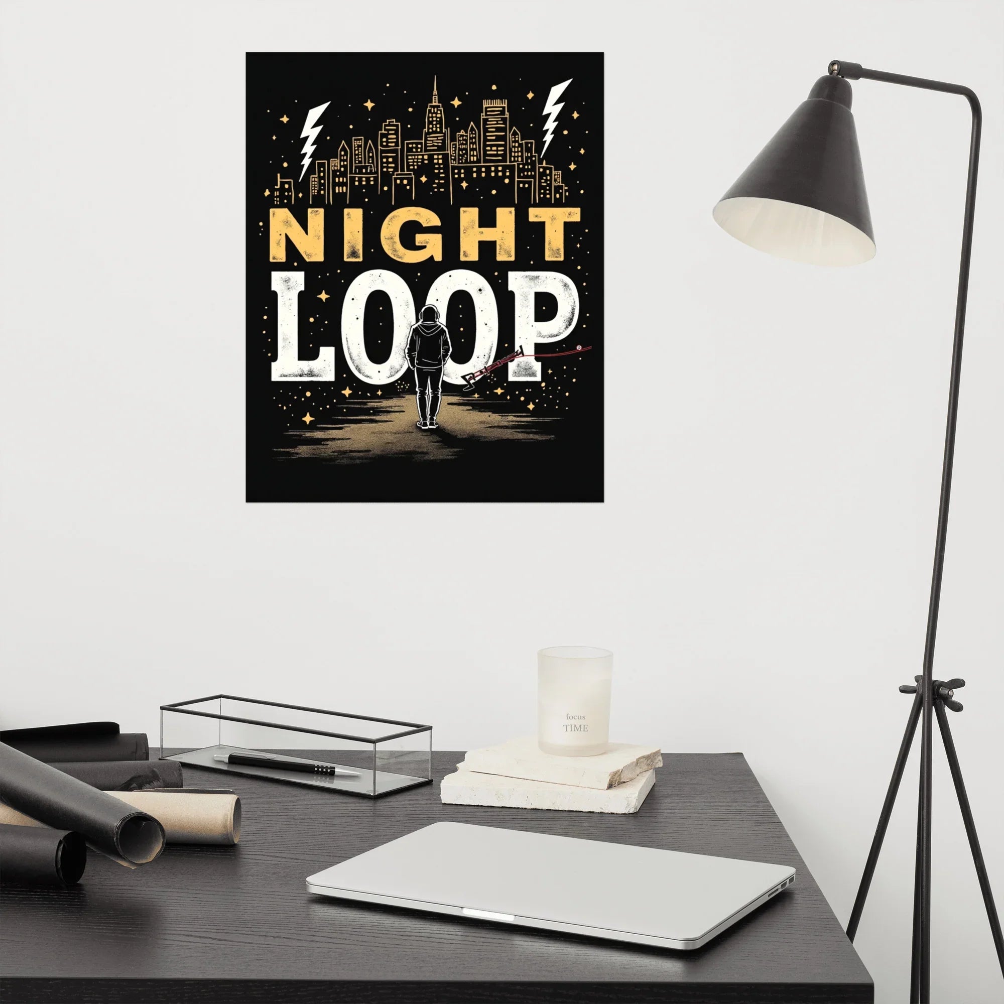 Night Loop Poster – Urban Lo-Fi Mood - RaZits