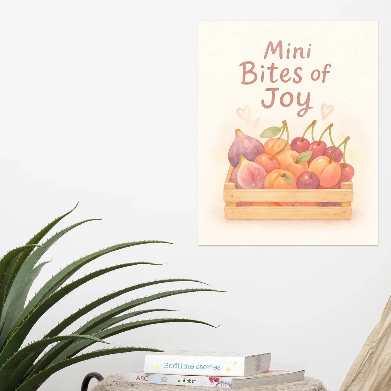 Mini Fruit Crate Art Print – Bites of Joy Watercolor Illustration - RaZits