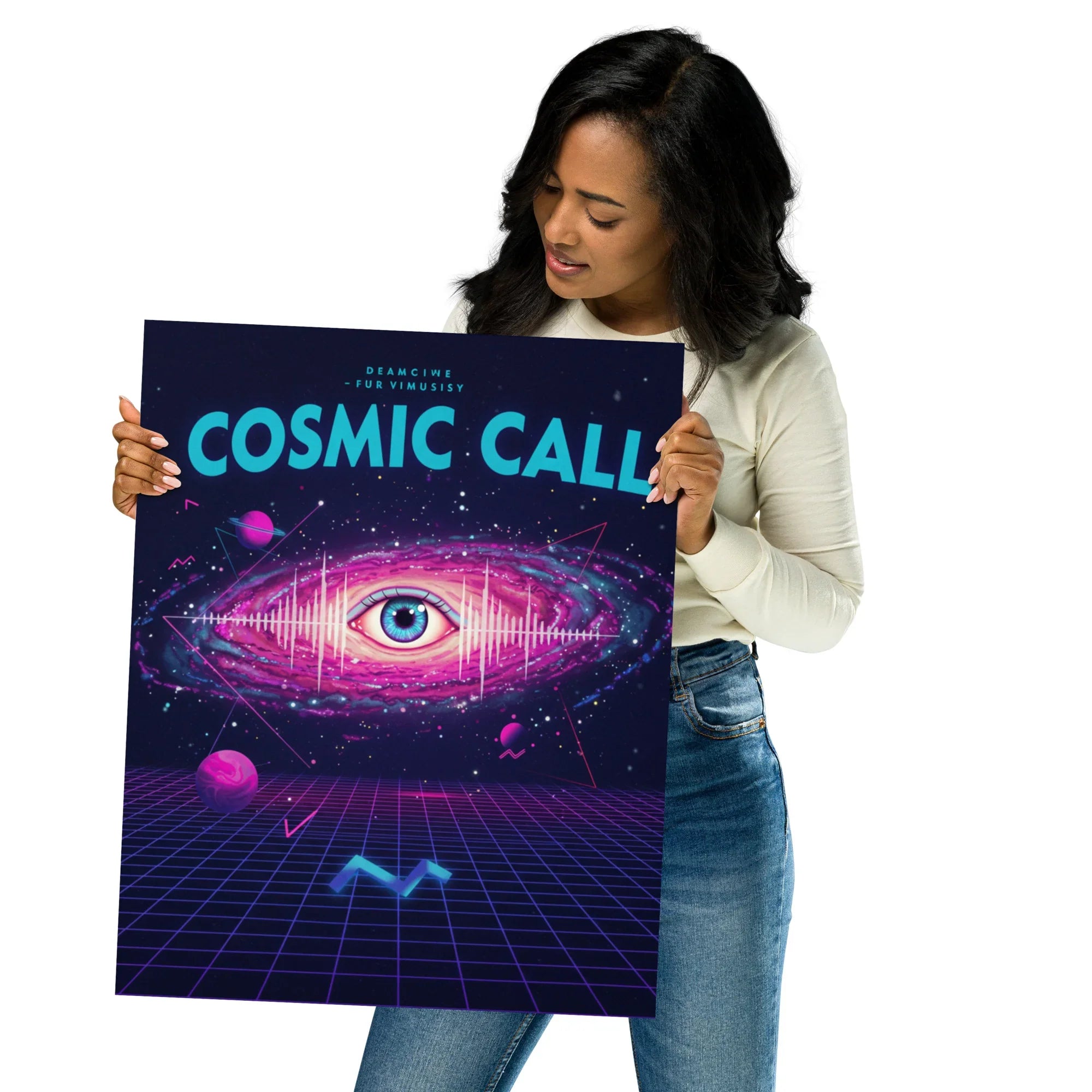 Cosmic Call Poster – Surreal Galaxy & Sci-Fi Art - RaZits