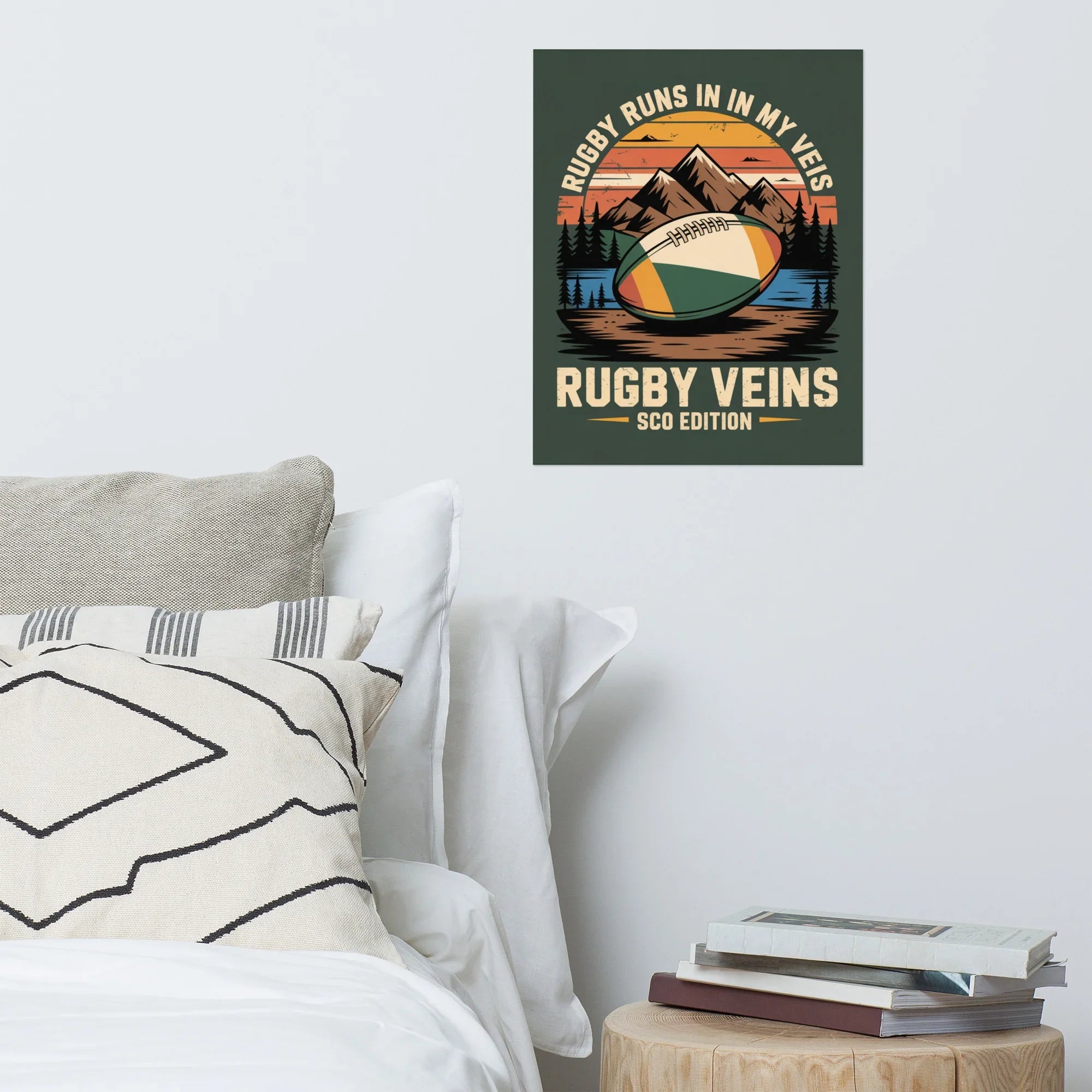Rugby Runs in My Veins – Scotland Edition Poster - RaZits