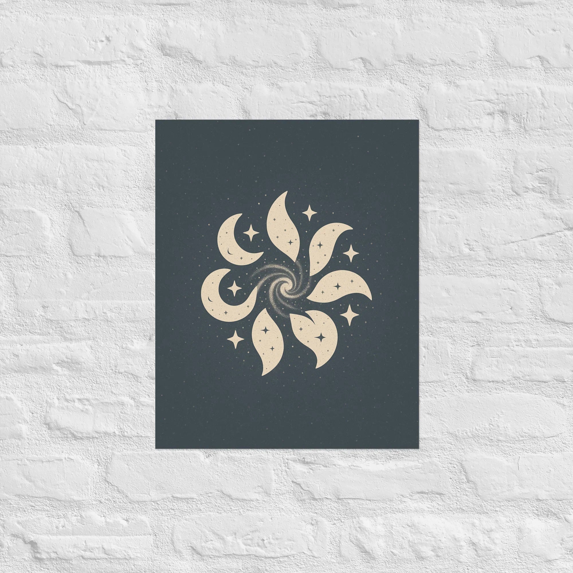 Celestial Spiral – Moon & Stars Pattern - RaZits