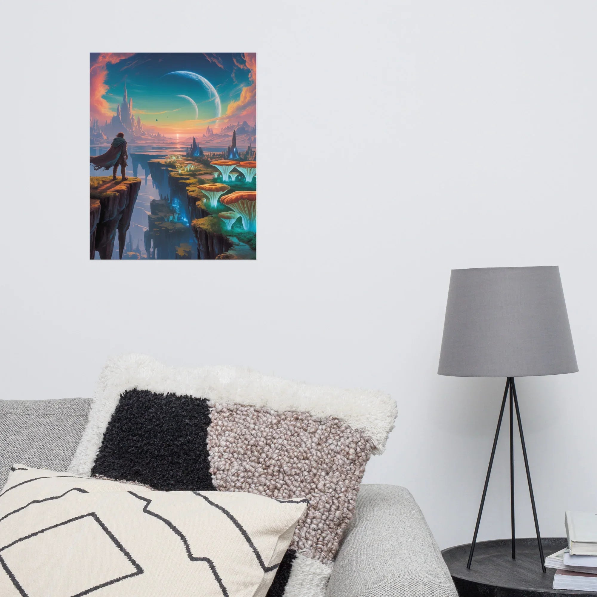 Echoes of Etherea – Fantasy Sci-Fi Adventure Gaming Wall Art - RaZits