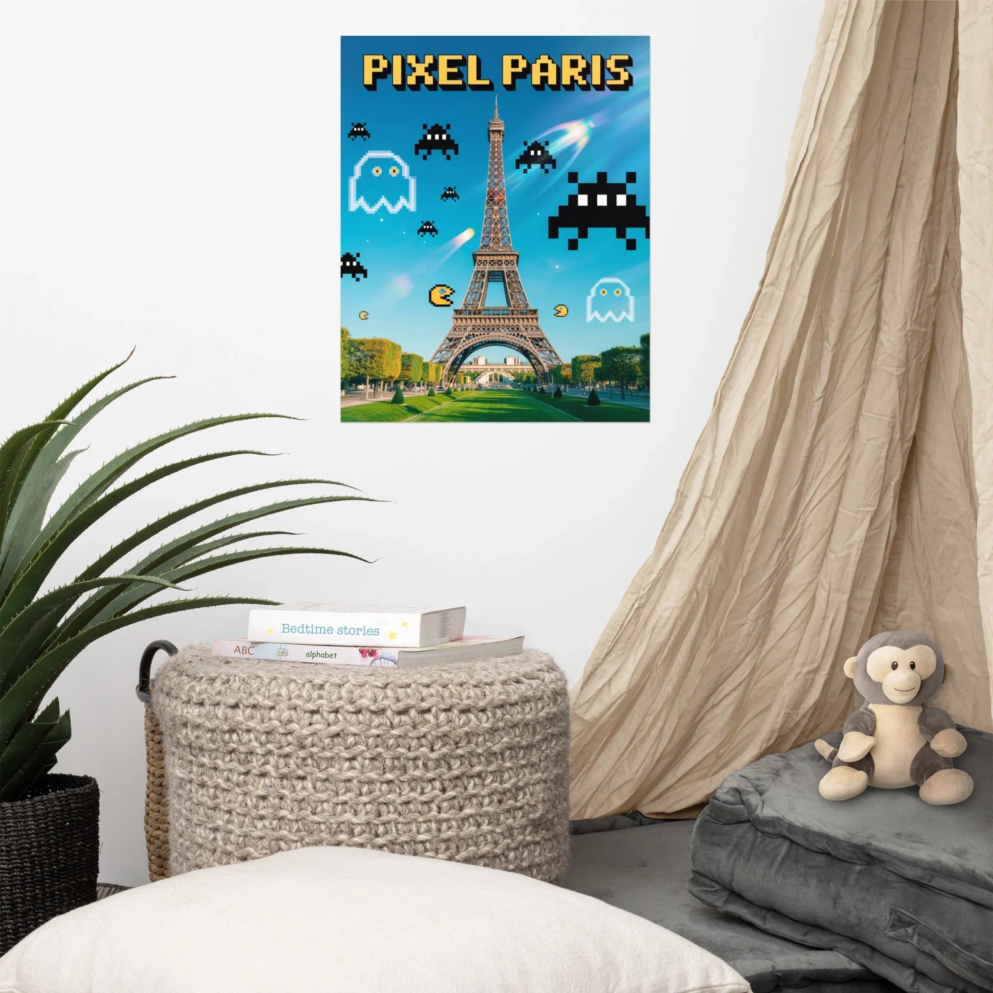Pixel Paris – Retro Gaming City Art - RaZits