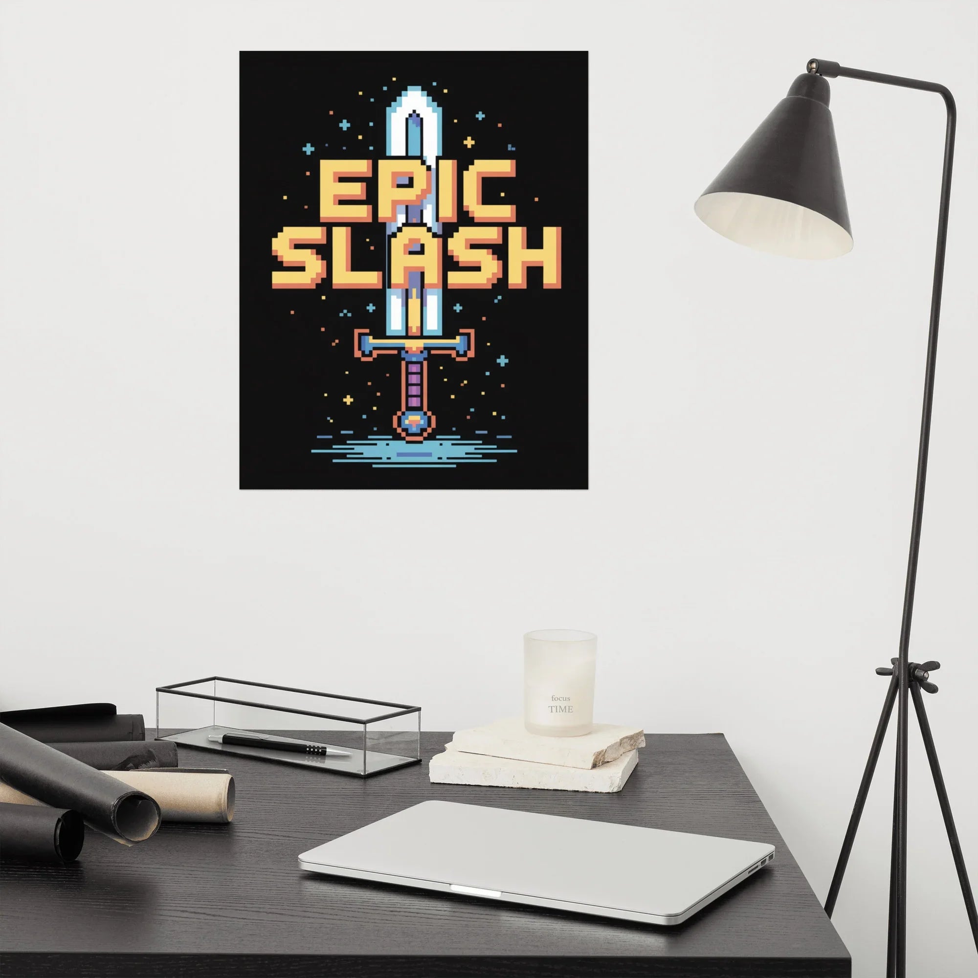 Epic Slash – Pixel Sword Adventure Poster - RaZits