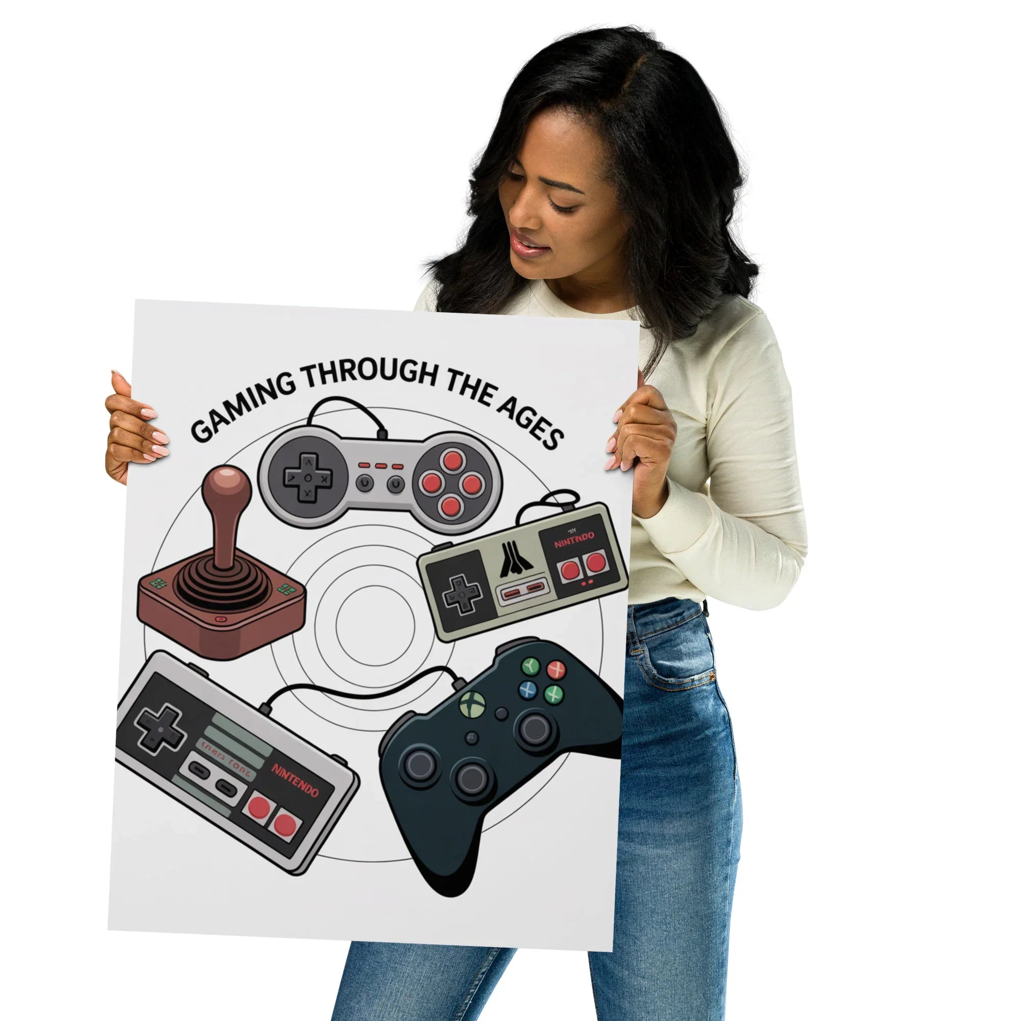 Gaming Through the Ages – Epic Gamer Room Decor Wall Art - RaZits