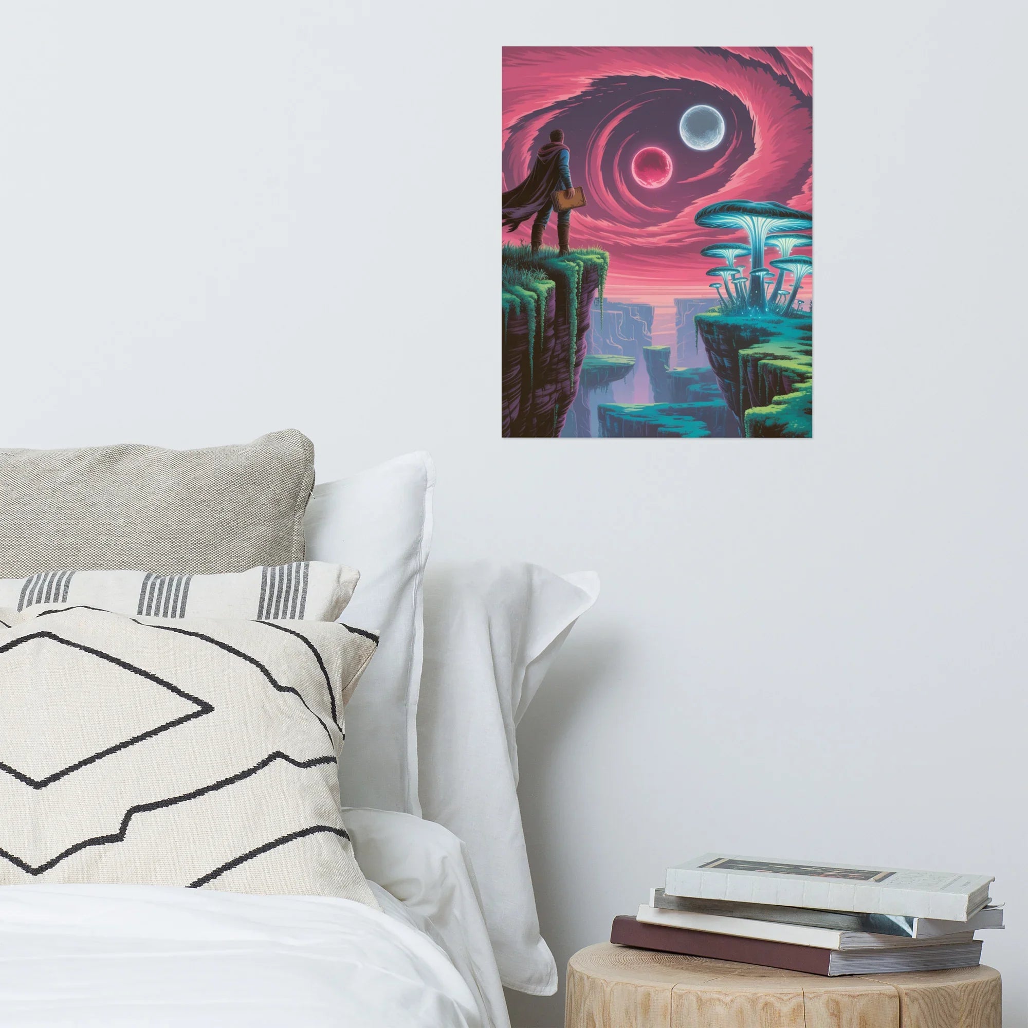 Celestial Explorer Fantasy Landscape Poster - RaZits