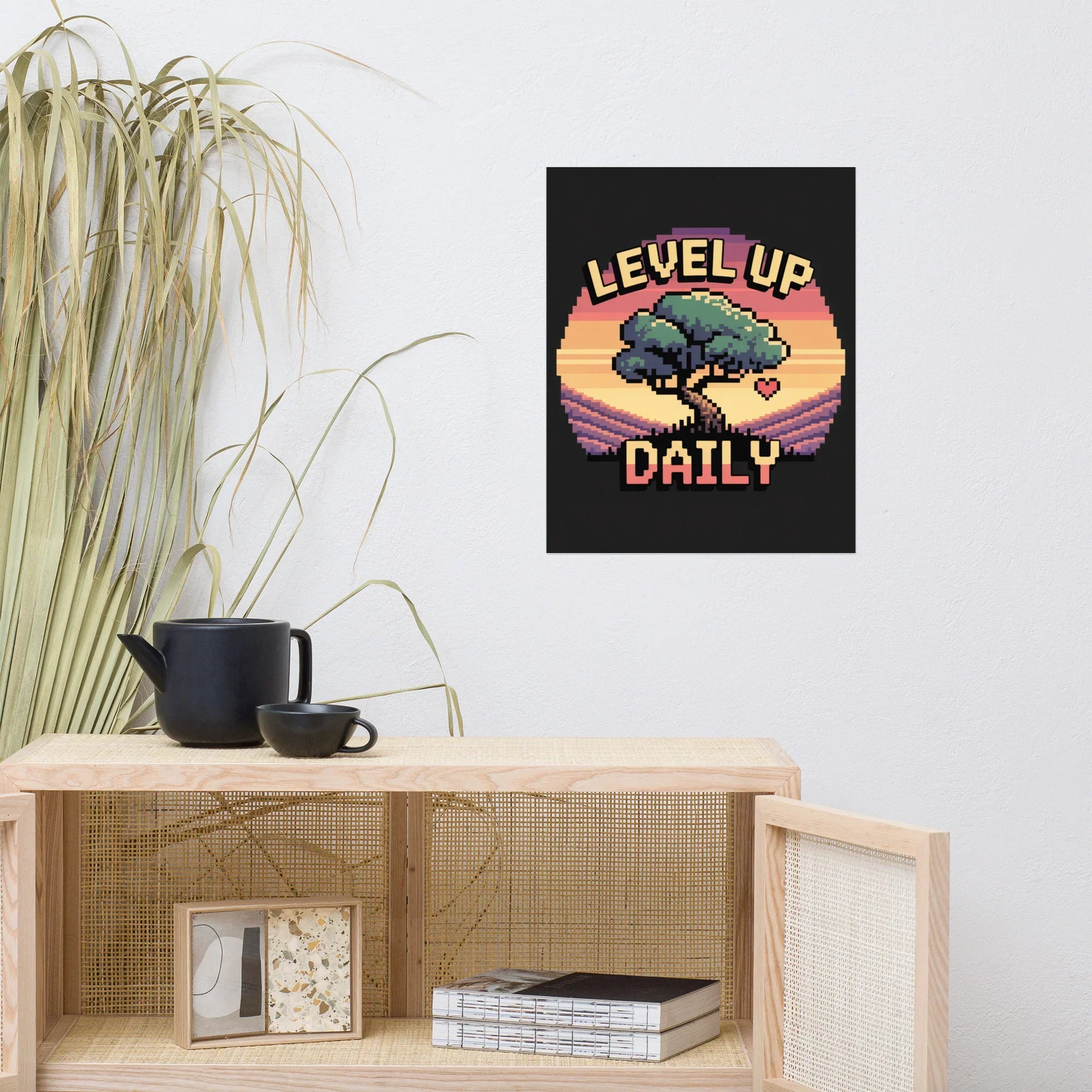 Level Up Daily – Motivational Pixel Art for Retro Gamers - RaZits