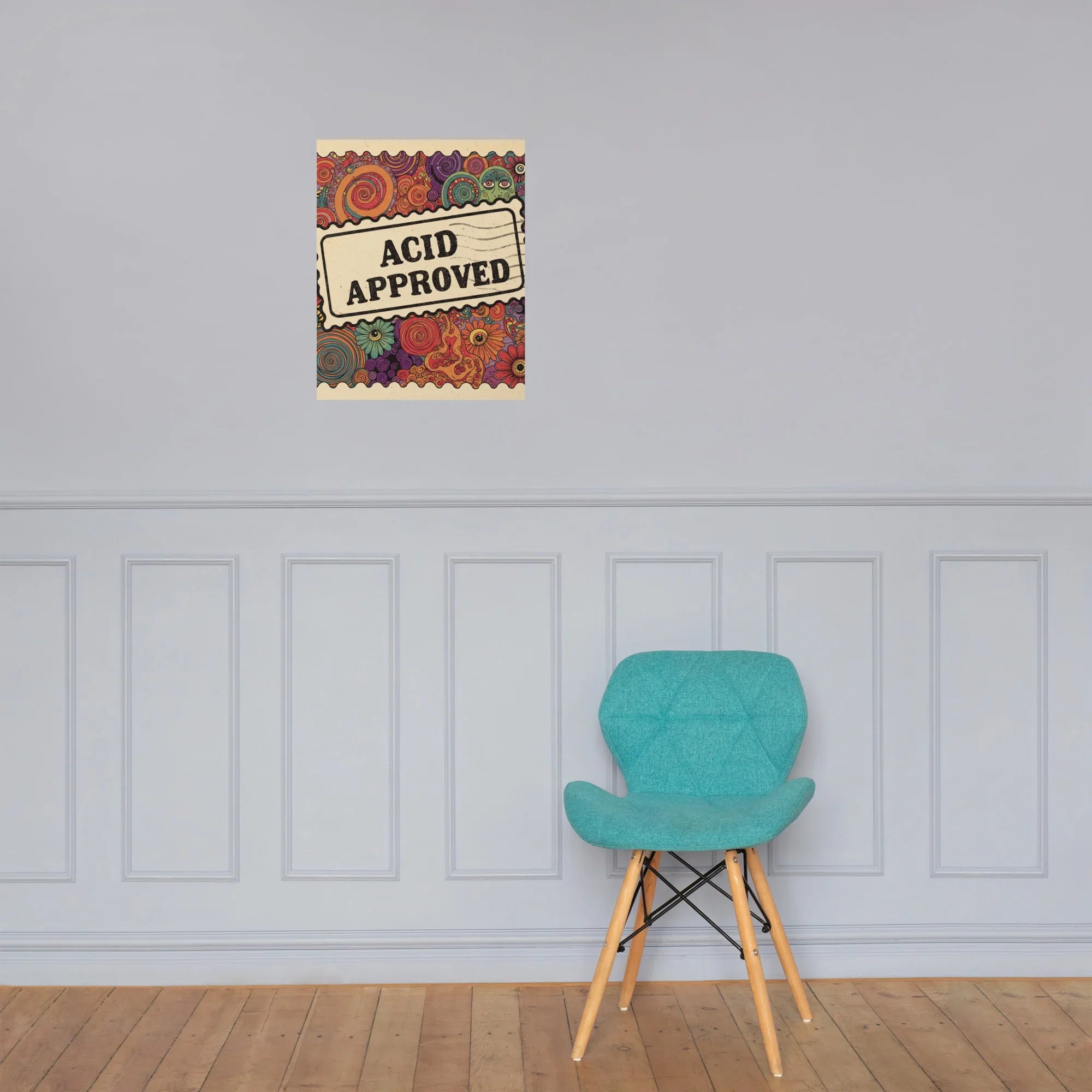 Acid Approved Poster – Psychedelic Trippy Art - RaZits