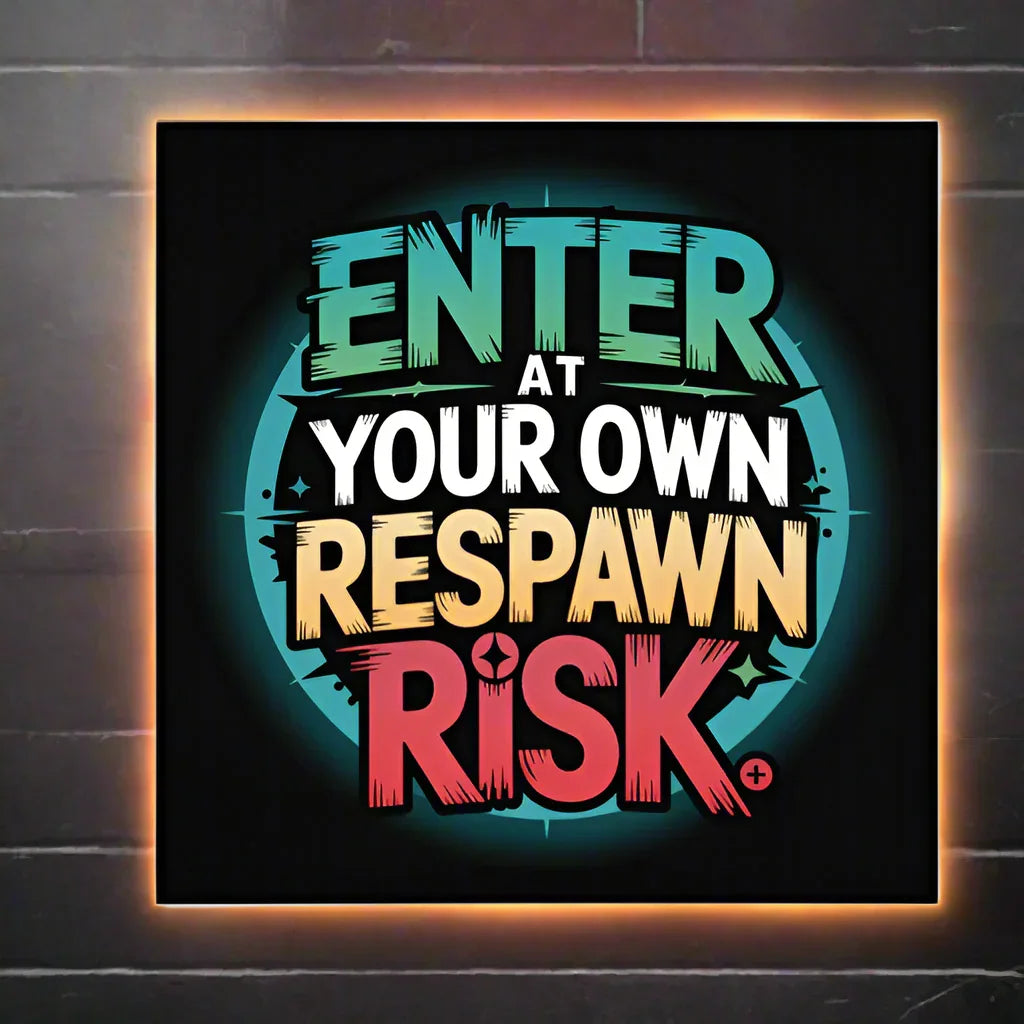 Enter at Your Own Respawn Risk – Gamer Wall Poster - RaZits