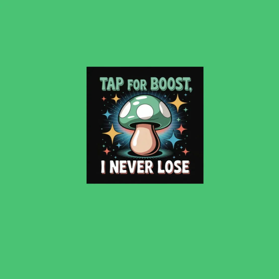 Tap for Boost Poster – Retro Gamer Mushroom Wall Art - RaZits