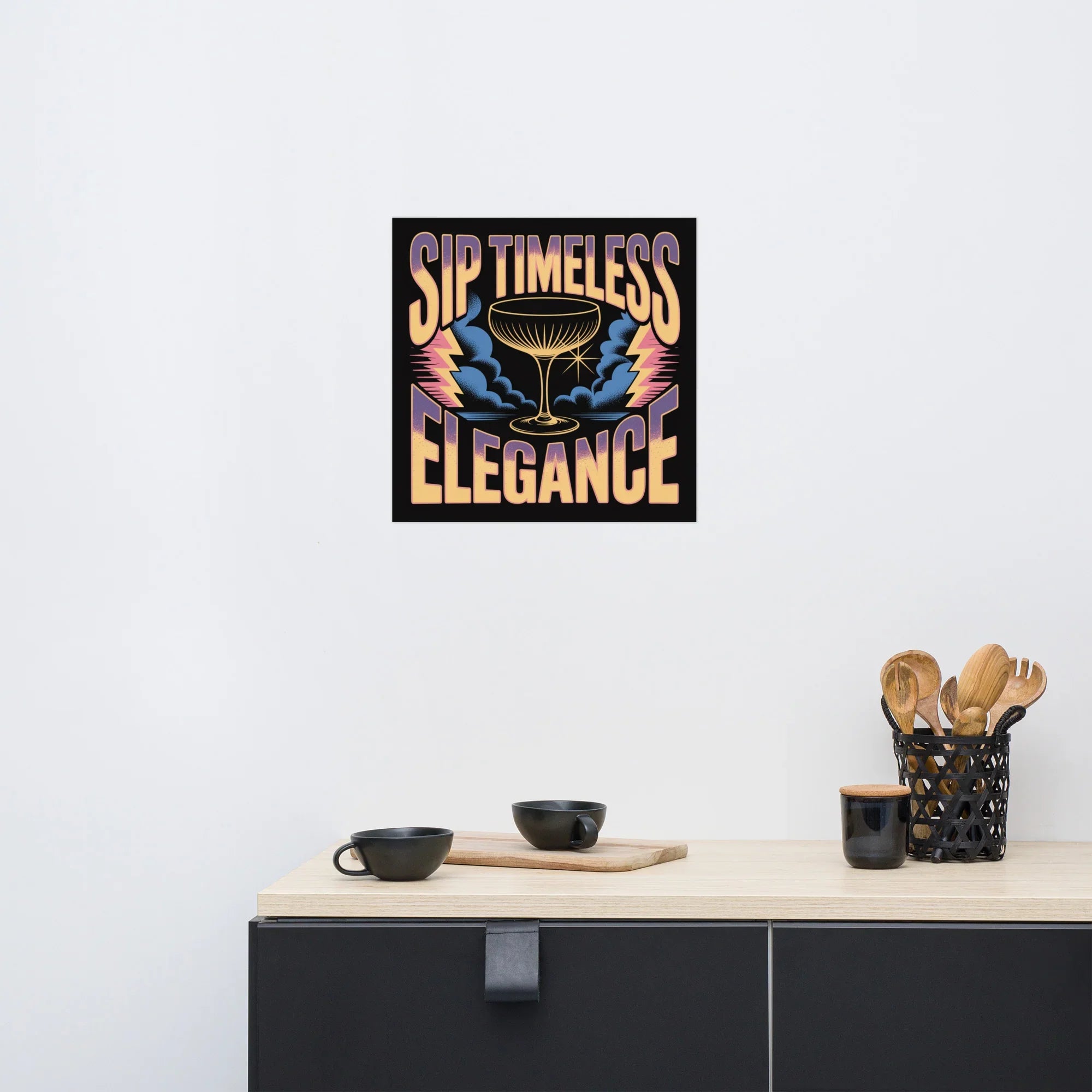 Sip Timeless Elegance – Art Deco Poster - RaZits