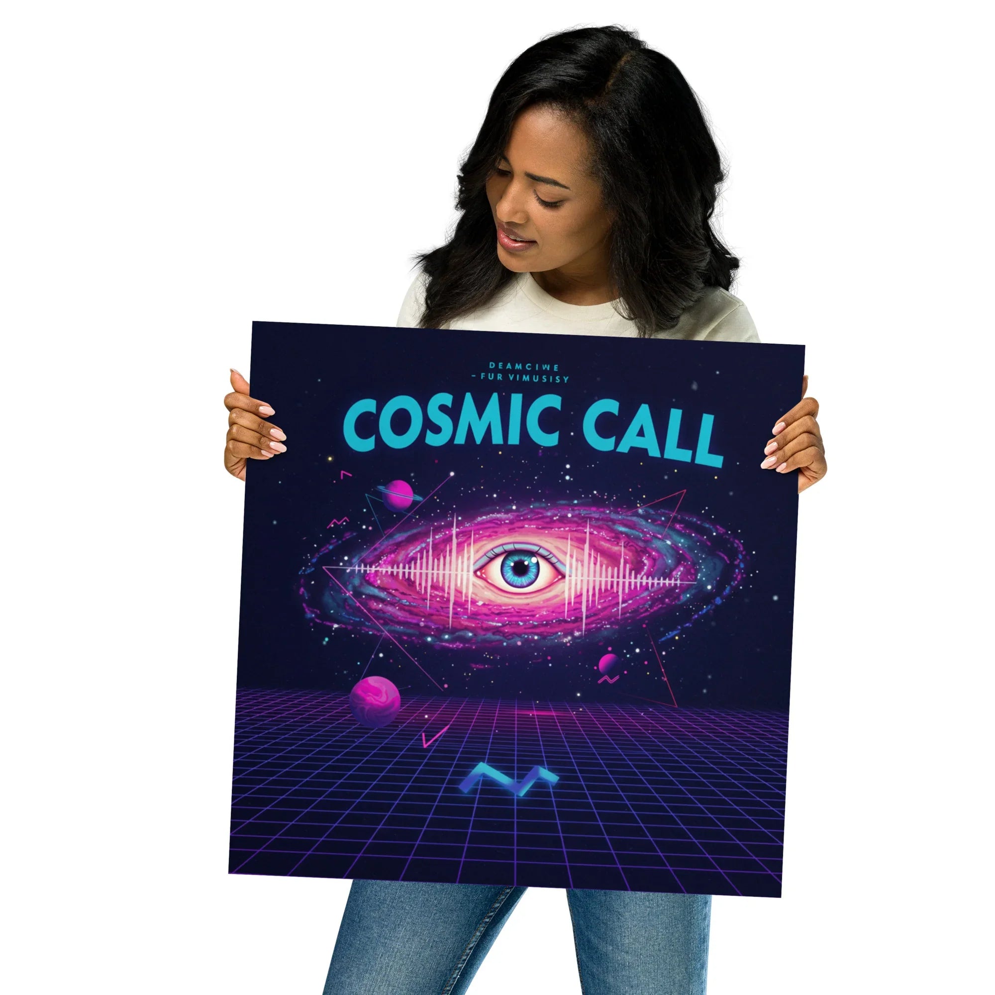 Cosmic Call Poster – Surreal Galaxy & Sci-Fi Art - RaZits
