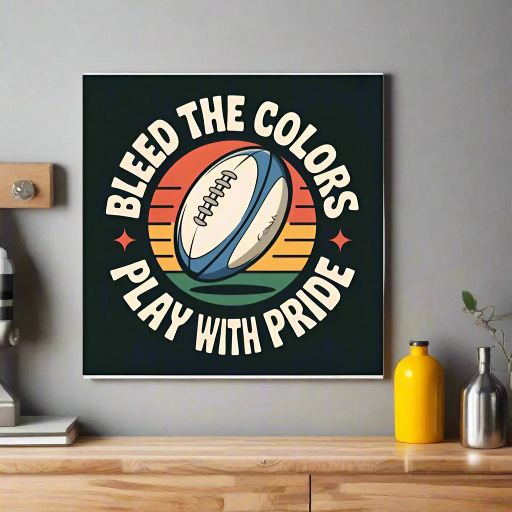 Rugby Pride Poster – Retro Sports Art for Fans & Collectors - RaZits
