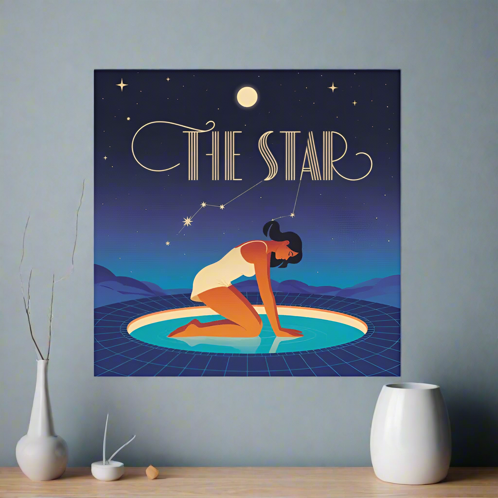 The Star Tarot Poster – Cosmic Divine Feminine Art - RaZits