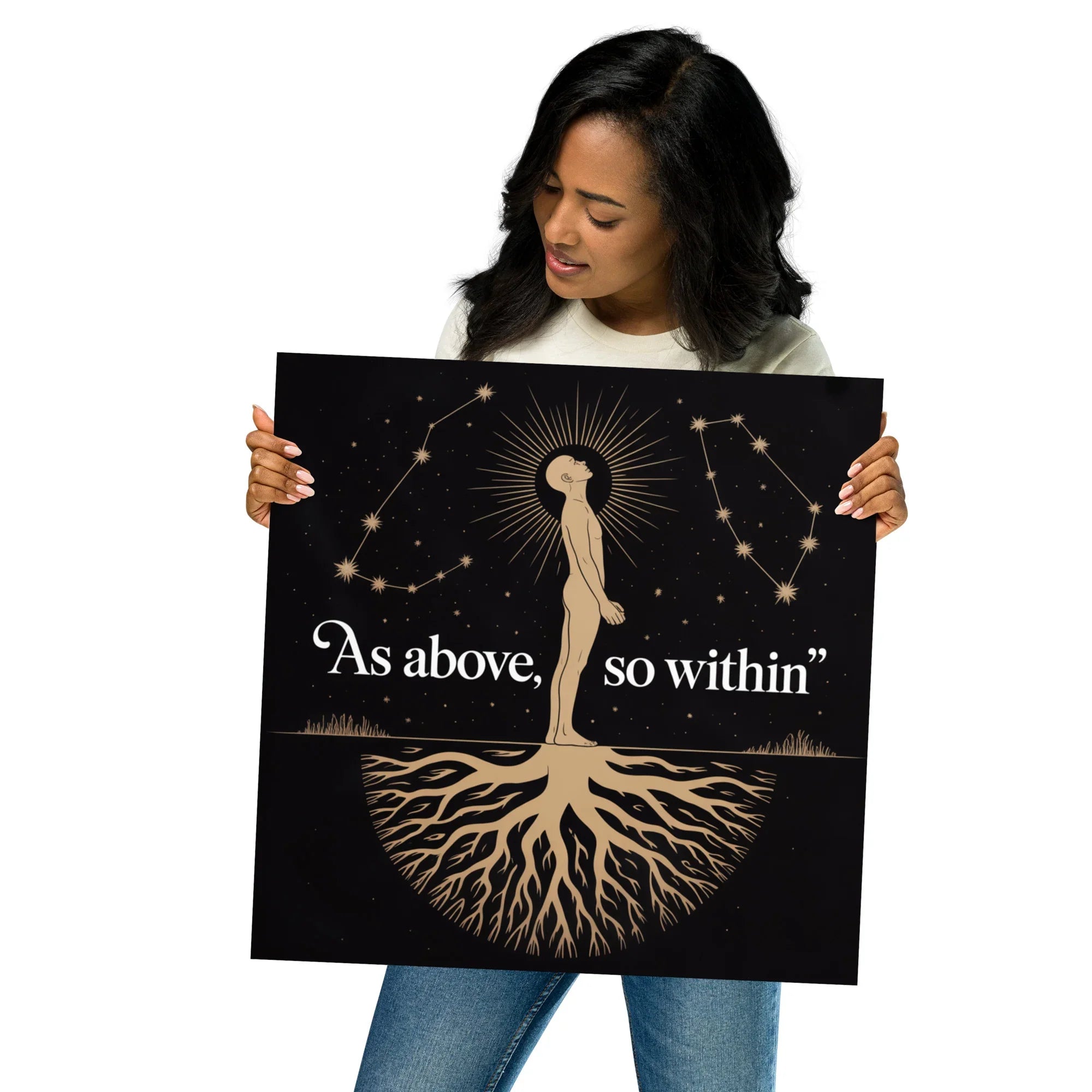 As Above So Within Astrology Art Print - RaZits
