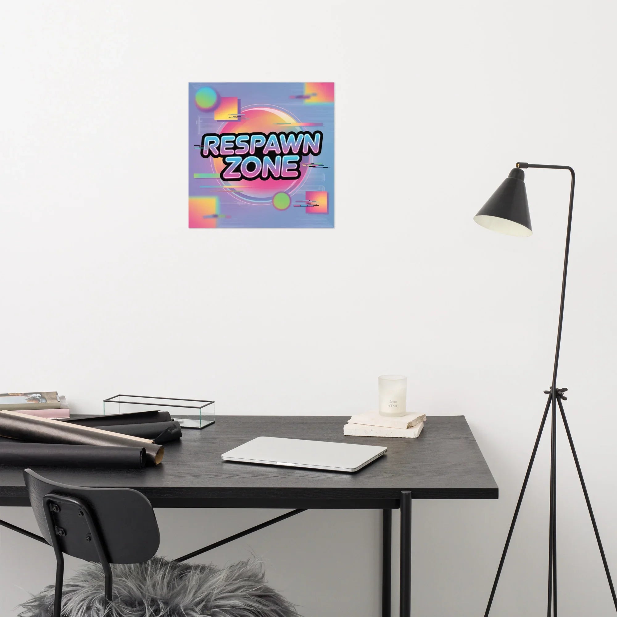 Respawn Zone – Vaporwave Gaming Wall Art - RaZits