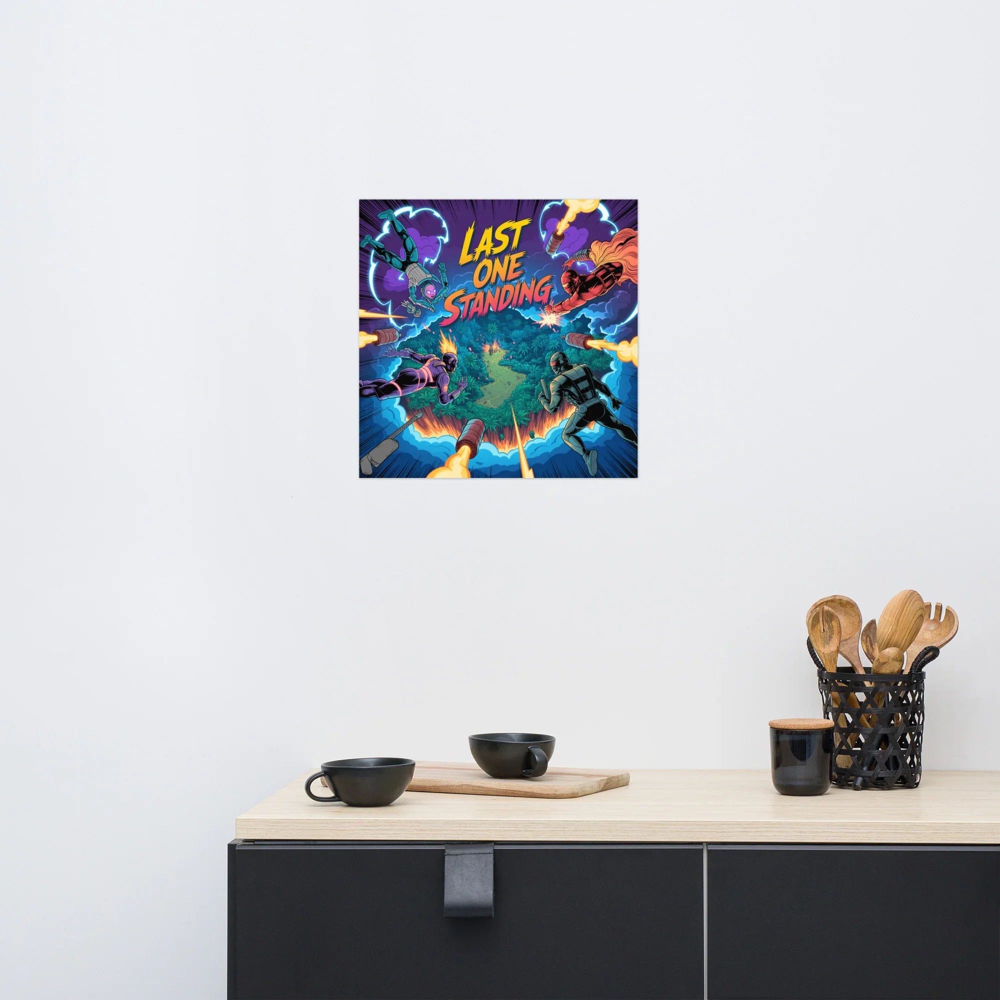 Last One Standing – Battle Royale Comic Action Gaming Poster - RaZits