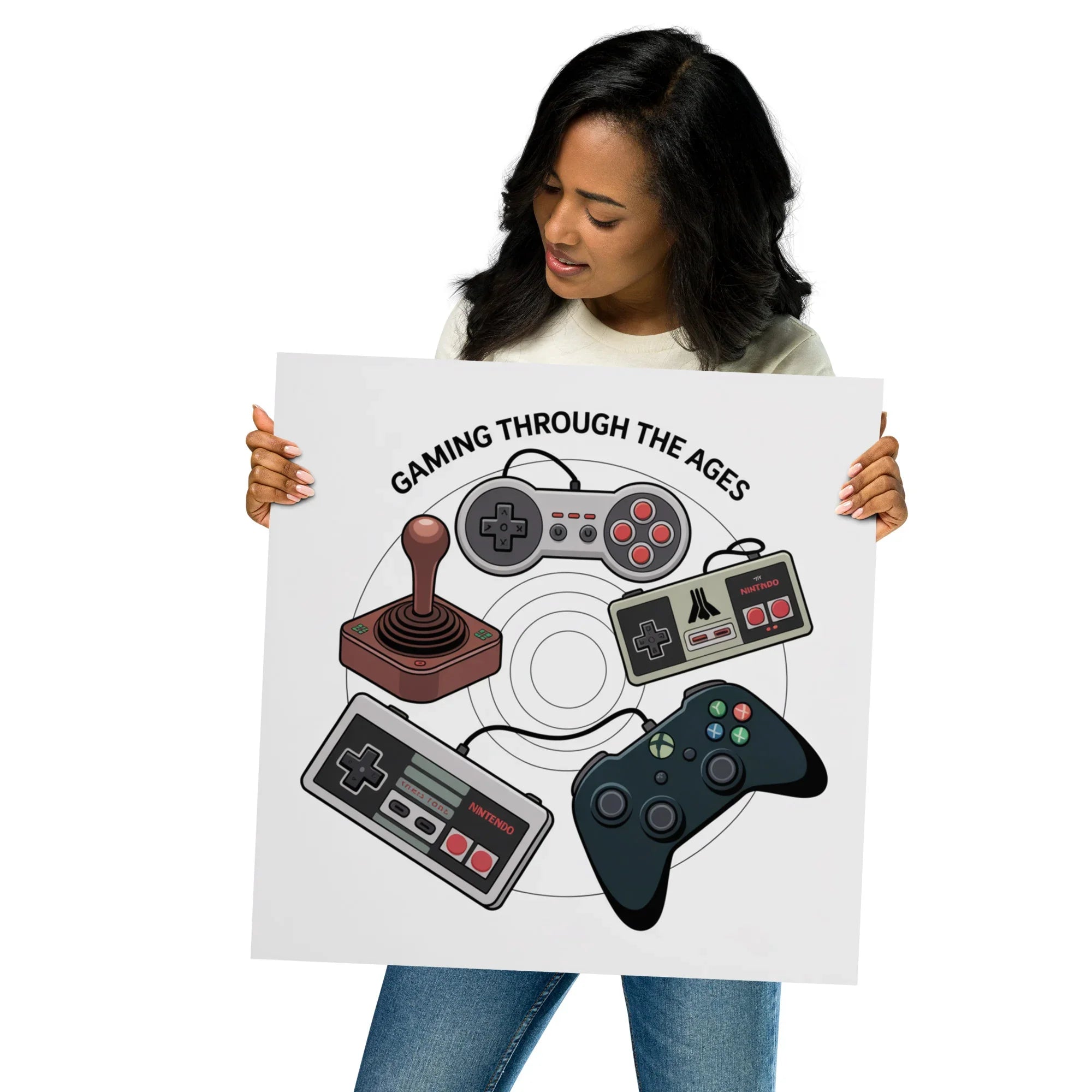 Gaming Through the Ages – Epic Gamer Room Decor Wall Art - RaZits