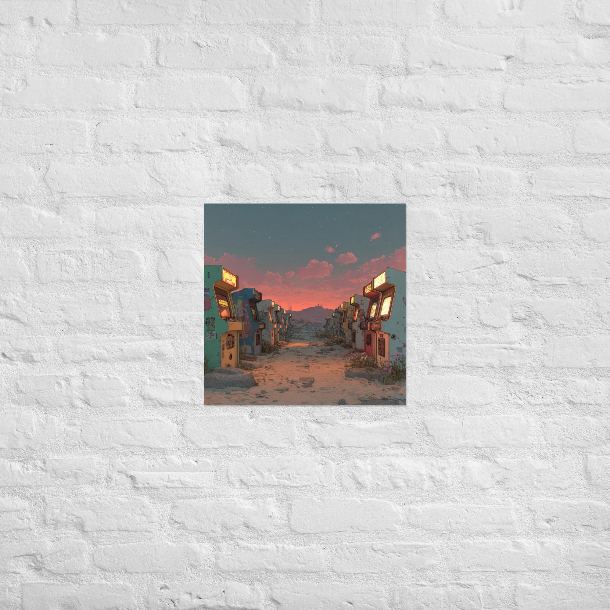 Vintage Arcade Wall Art — The Marquee Boneyard | Premium Retro Gaming Collectible – enhanced matte paper poster in 18x18 front