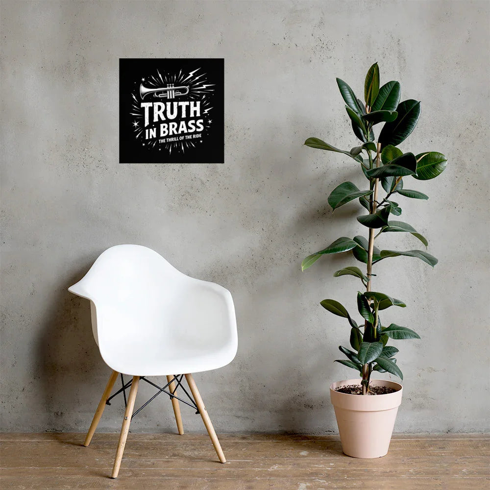 Truth in Brass Poster – Trumpet Energy Burst - RaZits