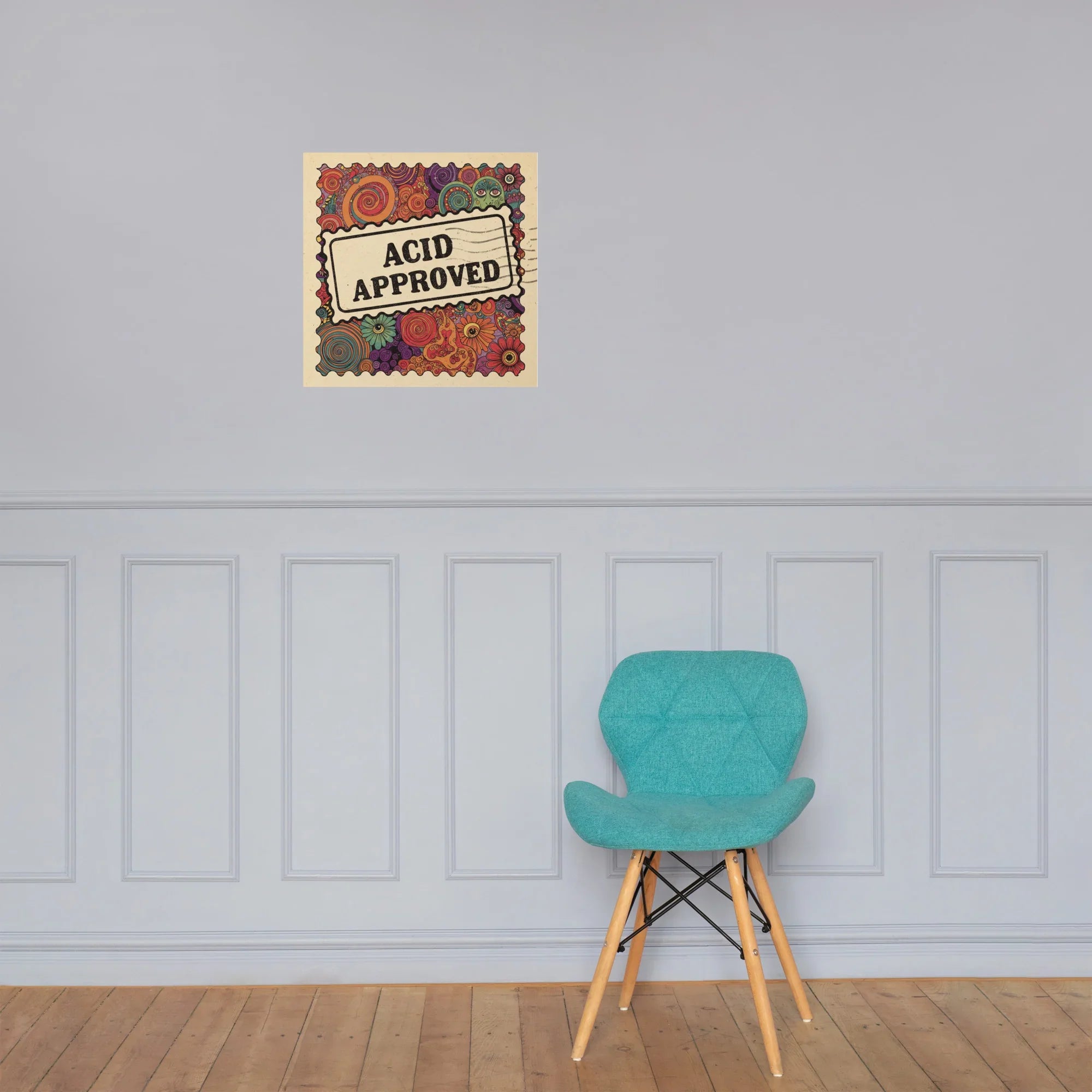 Acid Approved Poster – Psychedelic Trippy Art - RaZits