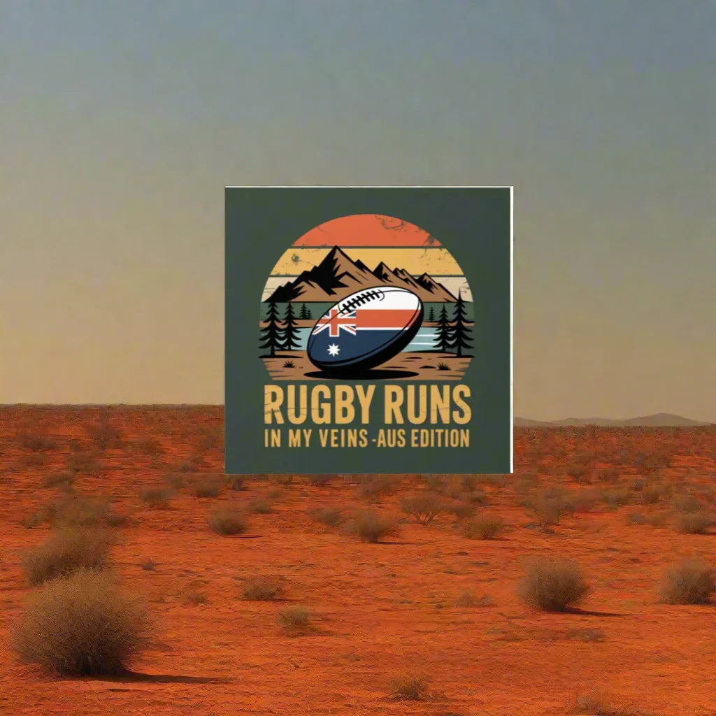 Australia Rugby Poster – Vintage Flag Sports Art - RaZits