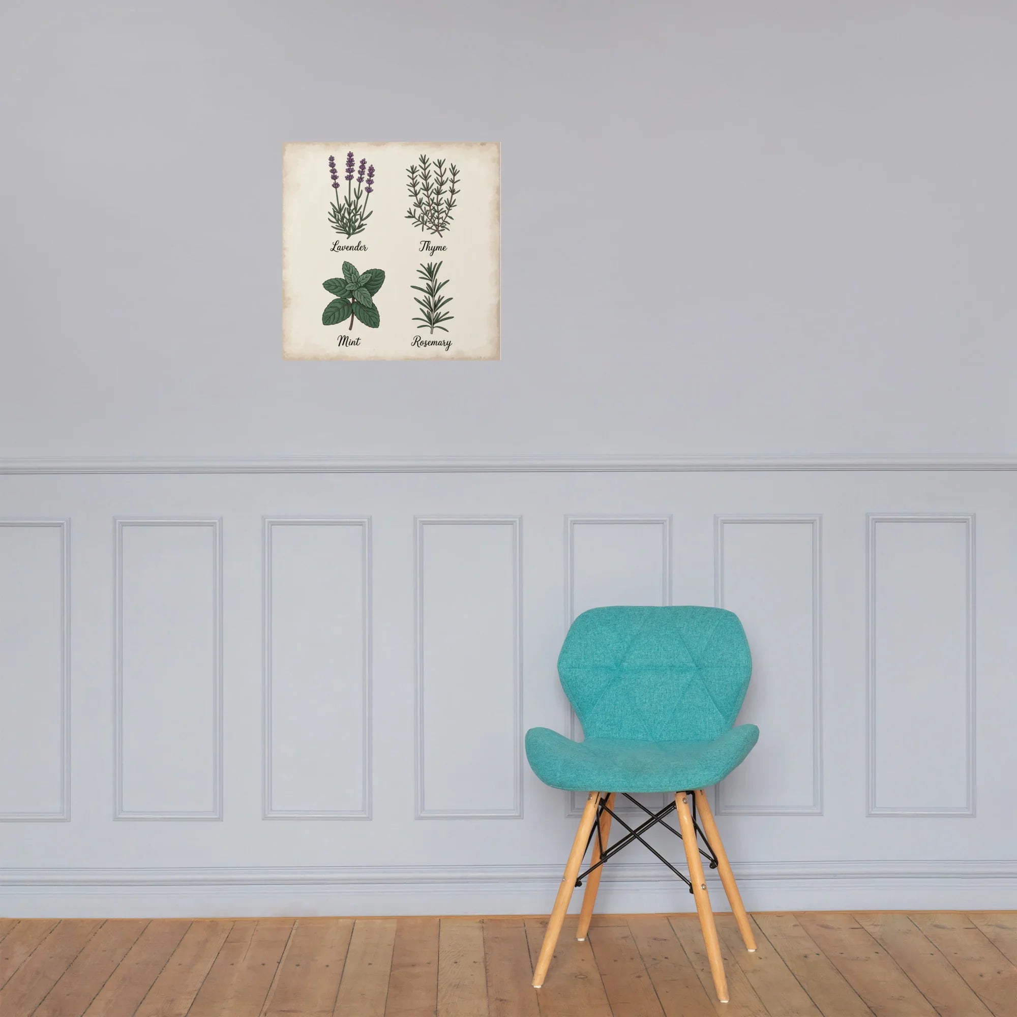 Herb Chart Poster – Vintage Botanical Wall Print - RaZits