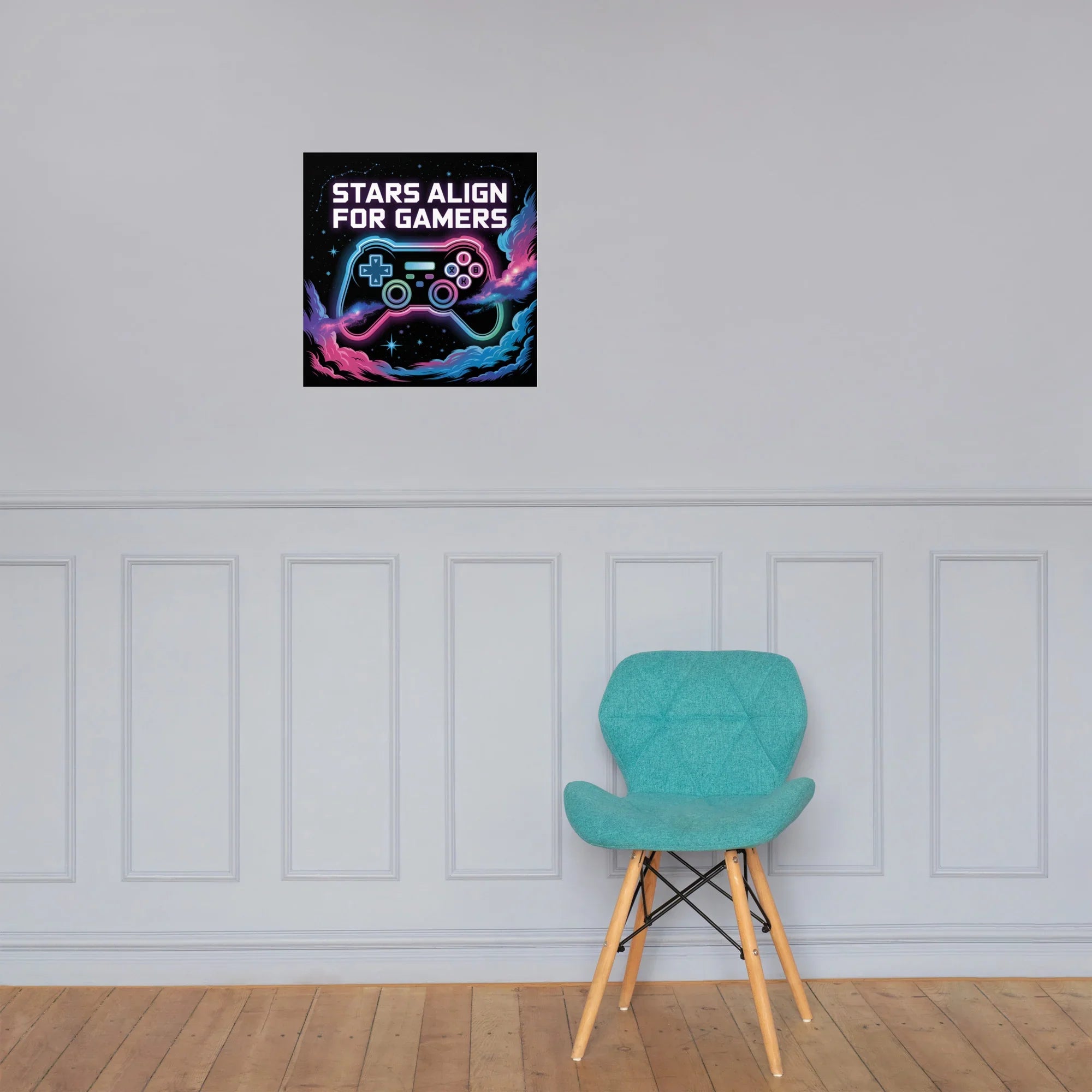 Vibrant Cosmic Gaming Poster – Aesthetic Digital Wall Art for Gamer Room Decor - RaZits