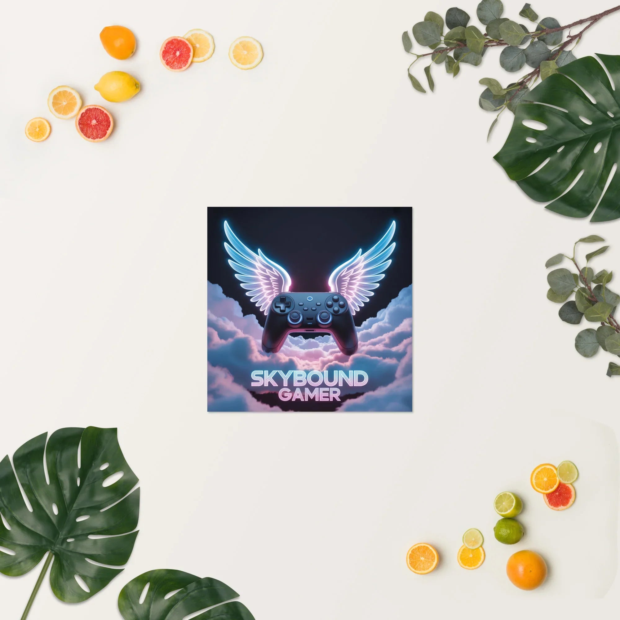 Skybound Gamer Poster – Gaming Wall Art for Gamers - RaZits