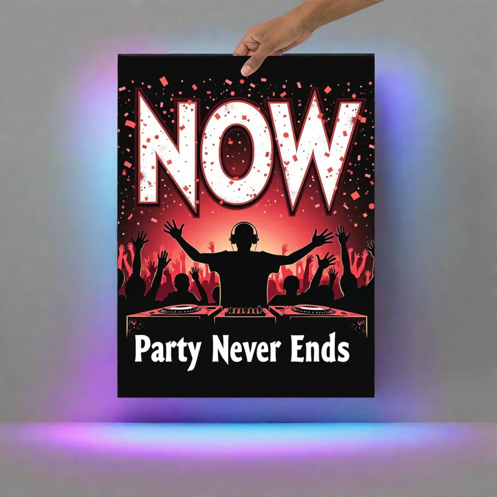 Party Never Ends Poster – DJ Crowd Energy - RaZits