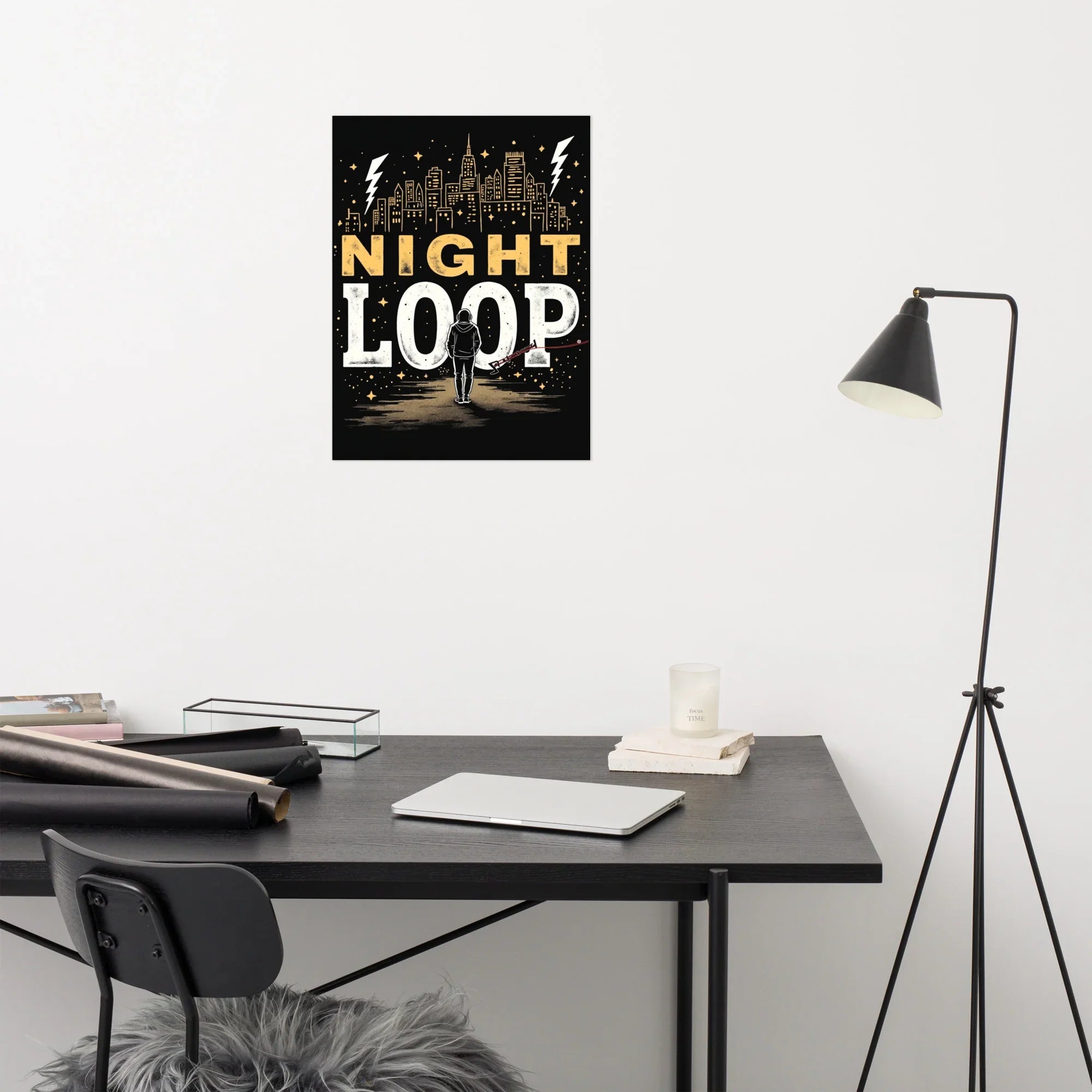 Night Loop Poster – Urban Lo-Fi Mood - RaZits