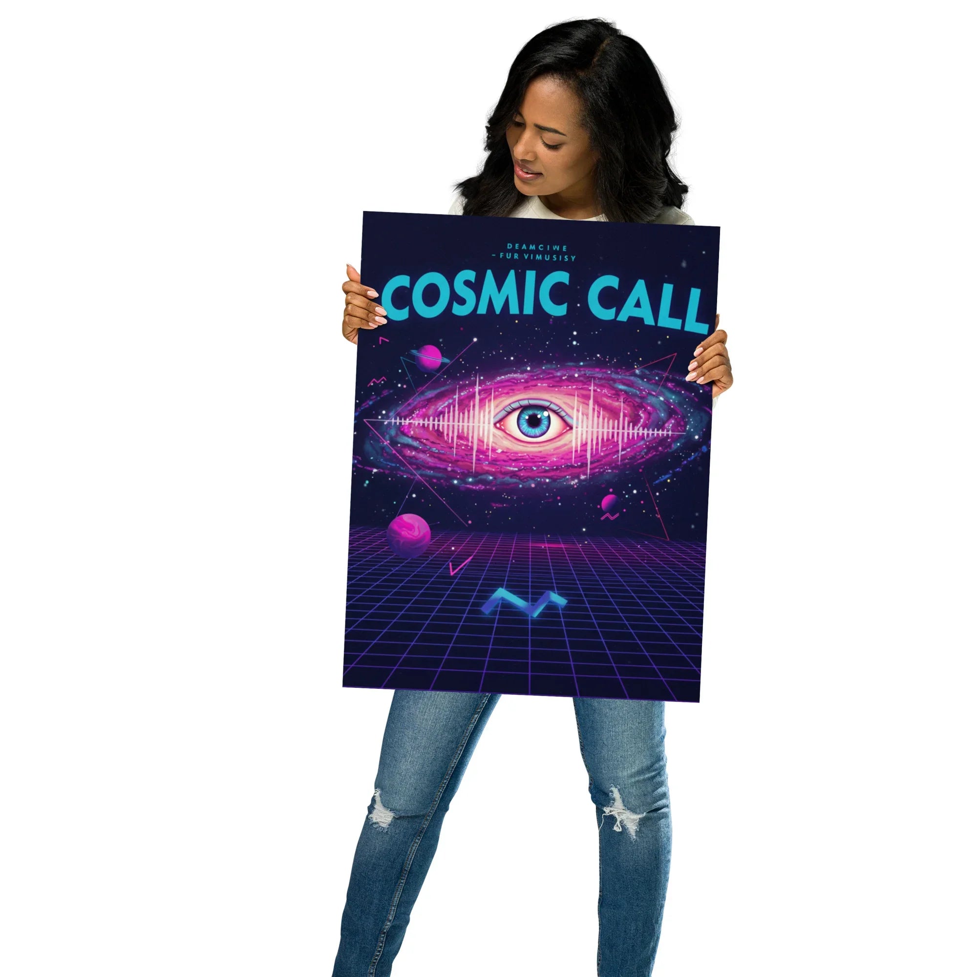 Cosmic Call Poster – Surreal Galaxy & Sci-Fi Art - RaZits