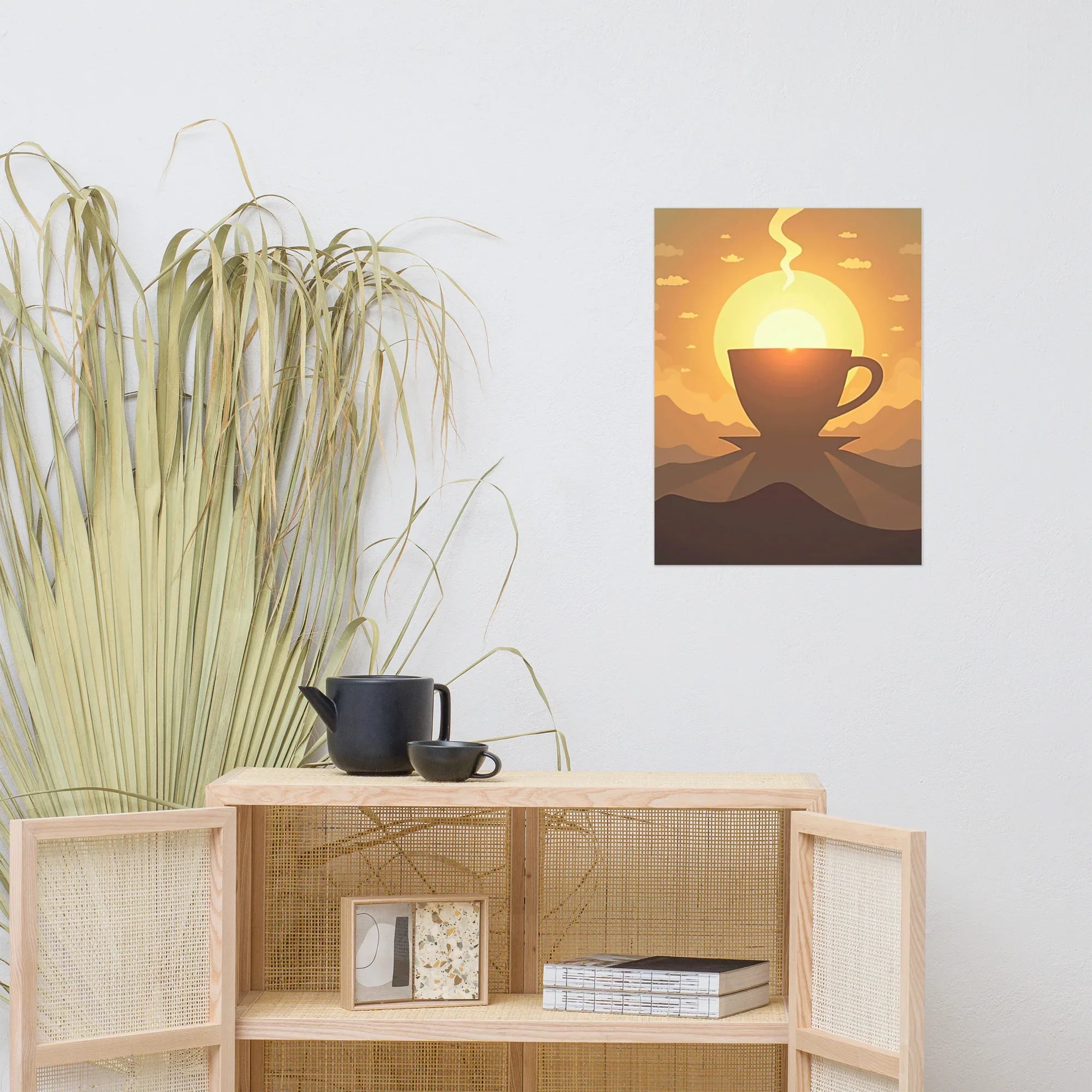 Sunrise Brew Wall Art – Coffee and Light Poster - RaZits