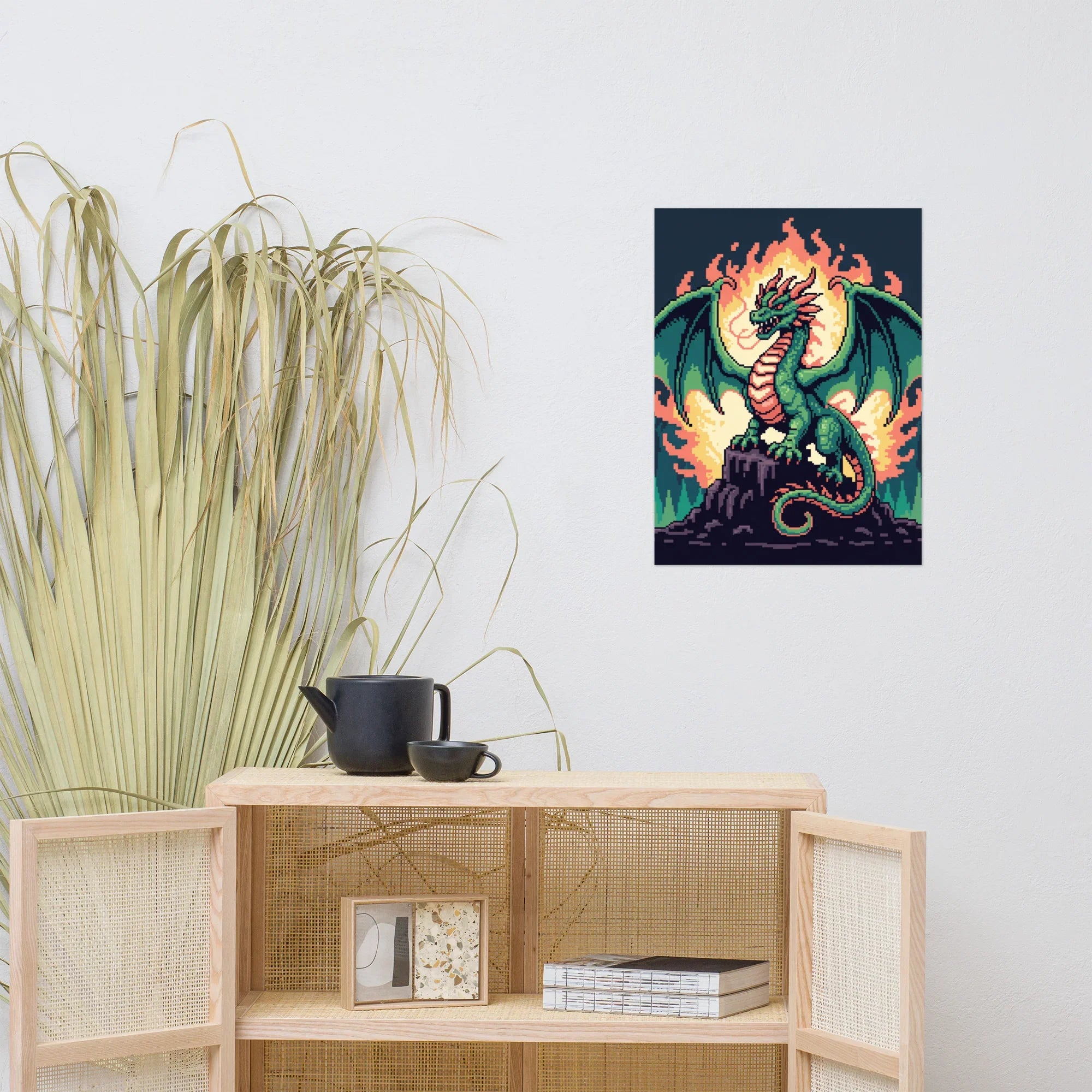 Inferno Dragon – Epic Pixel Fantasy Art for RPG Gamers - RaZits